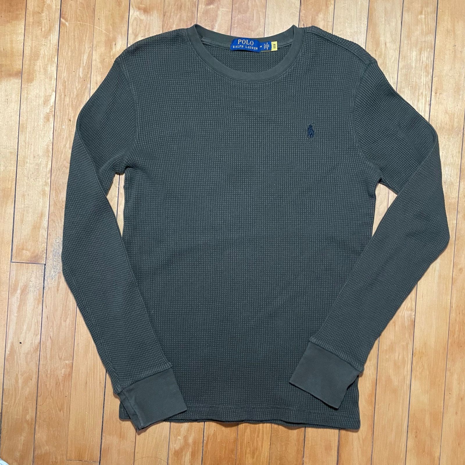 Polo Ralph Lauren Polo Ralph Lauren Army Green Thermal Long Sleeve Shirt M Size US M / EU 48-50 / 2 - 1 Thumbnail
