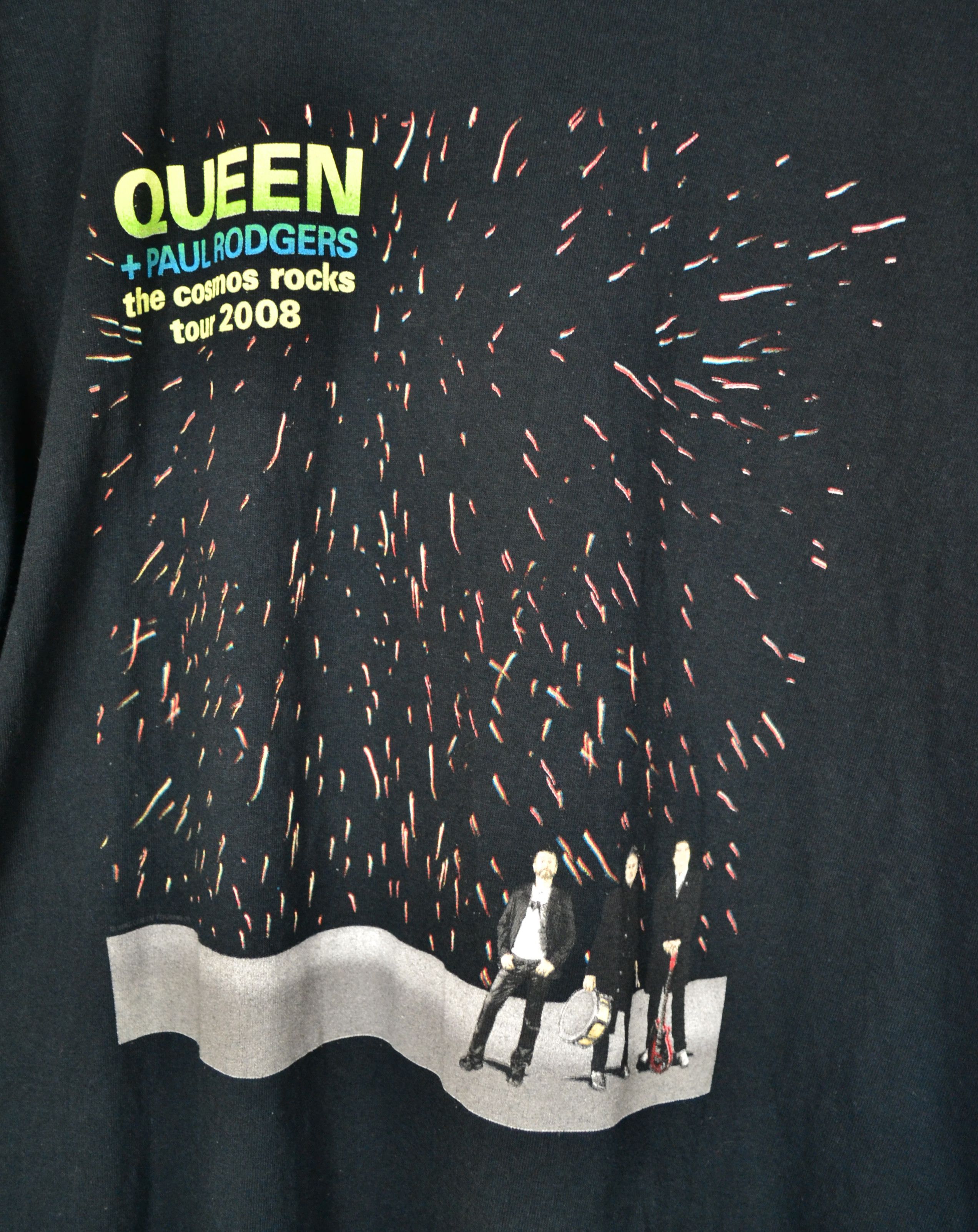 Band Tees Vintage Queen Paul Rodgers T Shirt Fruit Of The Loom 2008 Size US XL / EU 56 / 4 - 3 Thumbnail