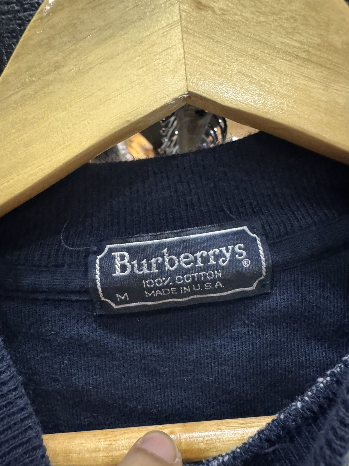 Burberry Prorsum 80s Burberrys USA Prorsum Knight Raglan Sweatshirt Grey Navy Size US M / EU 48-50 / 2 - 4 Thumbnail
