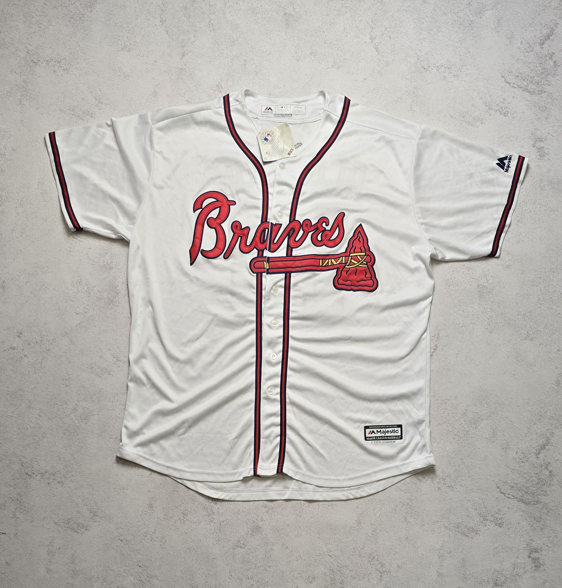 Majestic Atlanta Braves Ronald Acuña Jr. #13 MLB Baseball Jersey Size US XXL / EU 58 / 5 - 1 Thumbnail