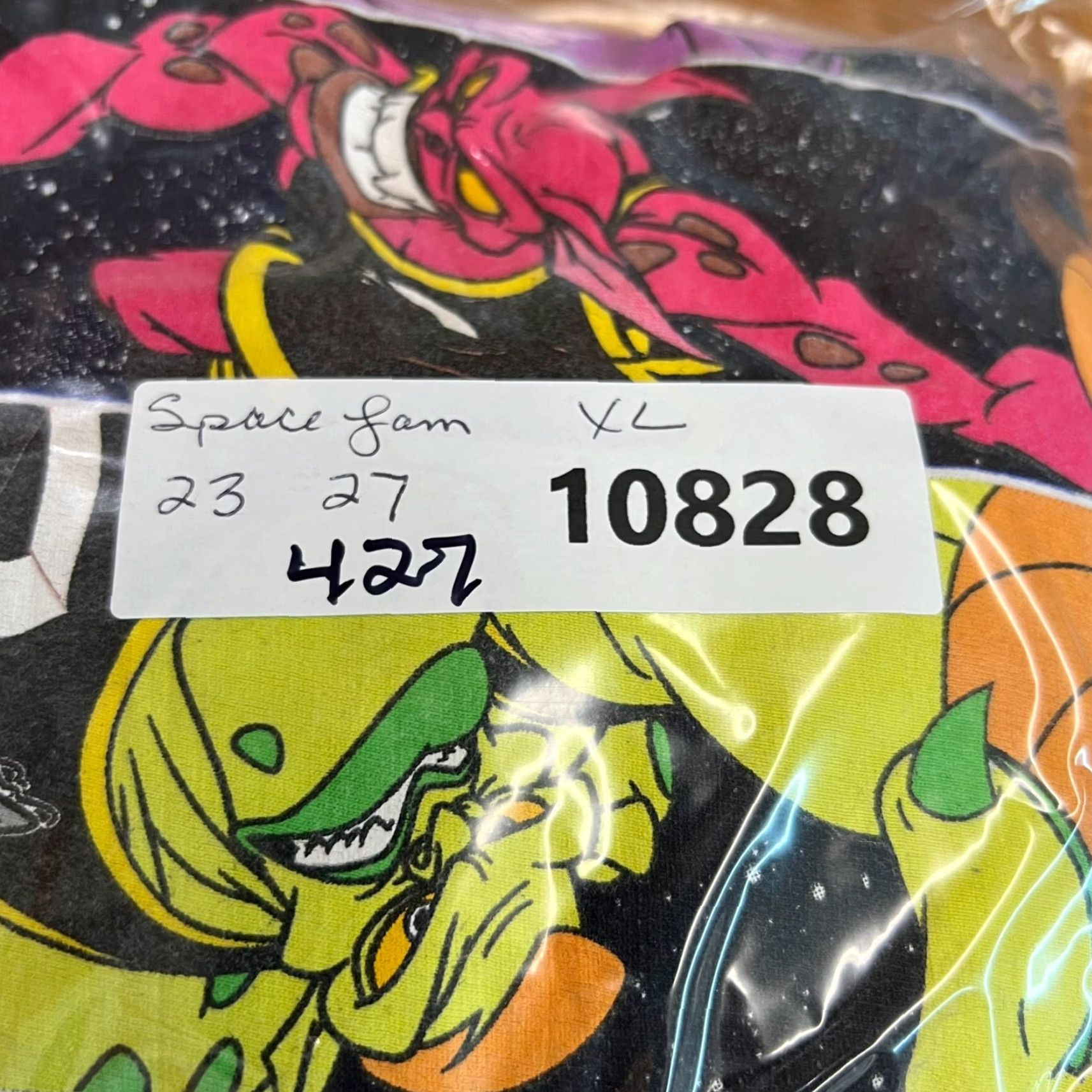 Vintage VINTAGE Space Jam Space Squad/Monster’s Looney Tunes T Shirt Adult XL White 100% Cotton Men’s Graphic Tee Space Jam 90s Basketball Mens Size US XL / EU 56 / 4 - 6 Thumbnail