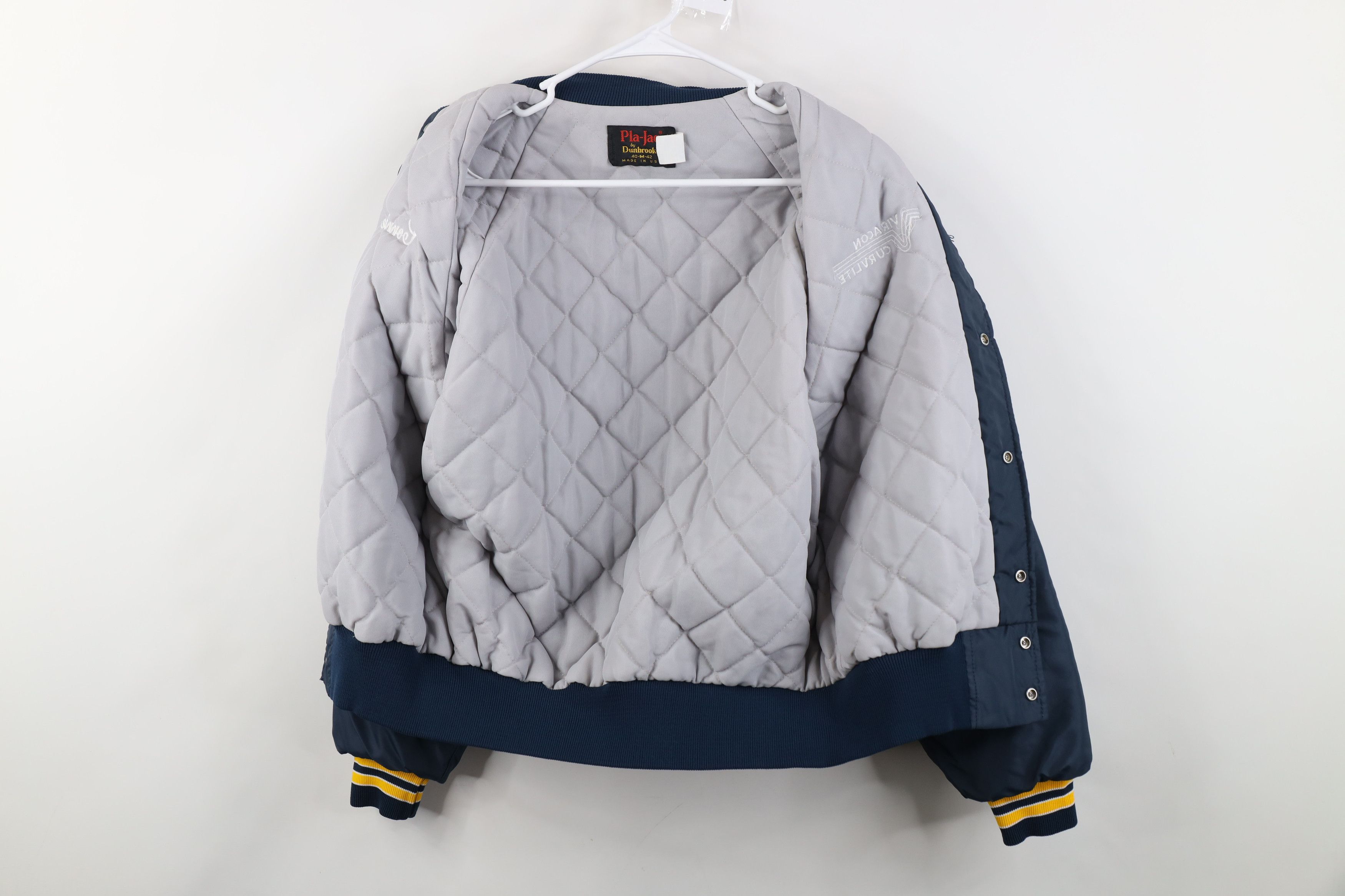 Vintage Vintage 80s Viracon Curvlite Glass Quilted Bomber Jacket USA Size M / US 6-8 / IT 42-44 - 11 Thumbnail