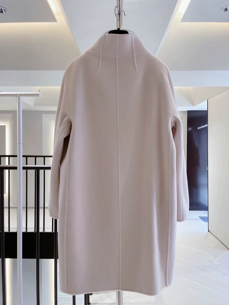 Loro Piana LORO PIANA Pink and gray double-faced cashmere coat Size M / US 6-8 / IT 42-44 - 2 Thumbnail