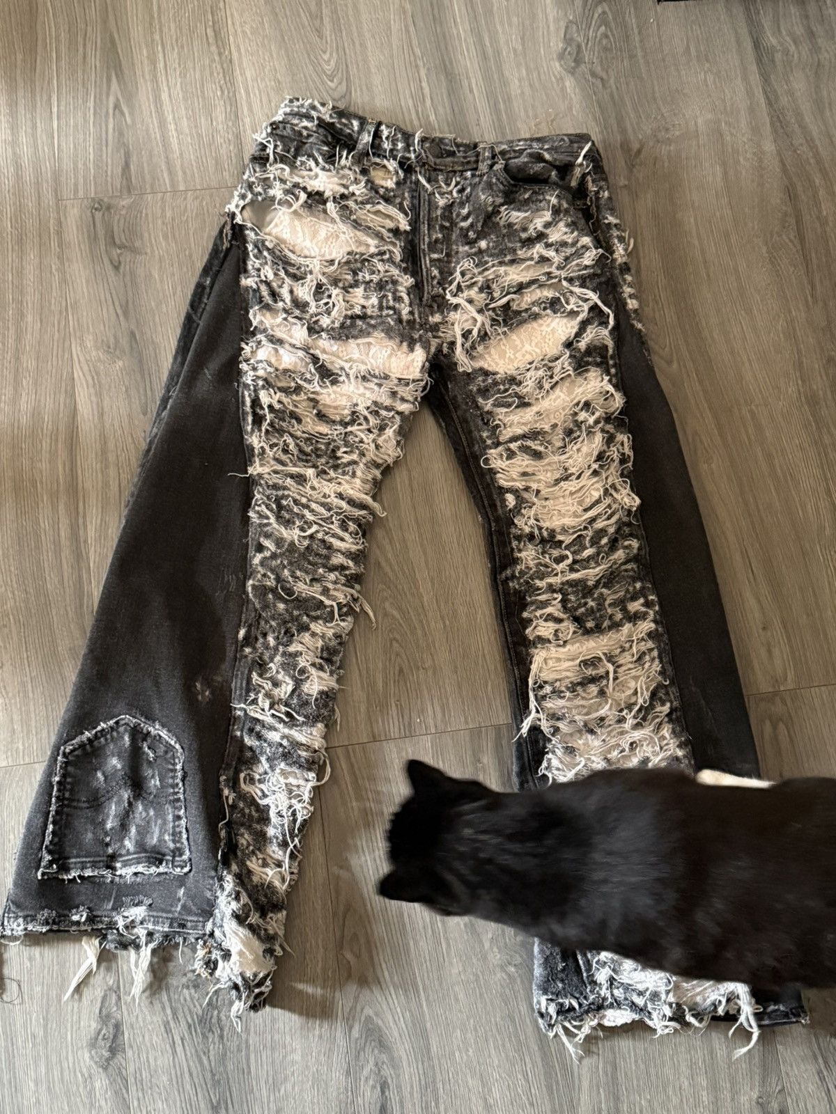 Other Hand made flared denim. Size US 31 - 2 Thumbnail