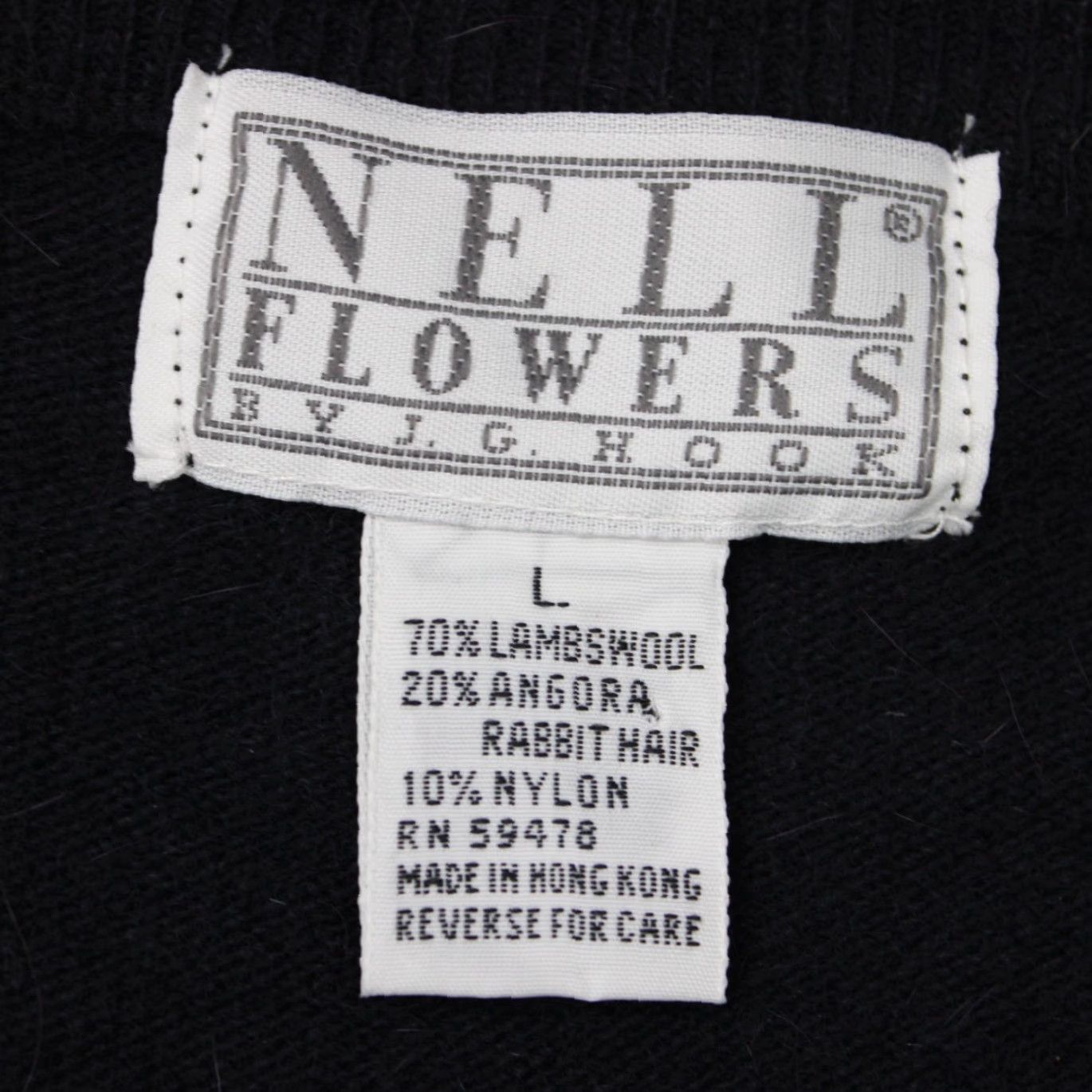 Nell Flowers by JG Hook Womens Large Purple Sweater