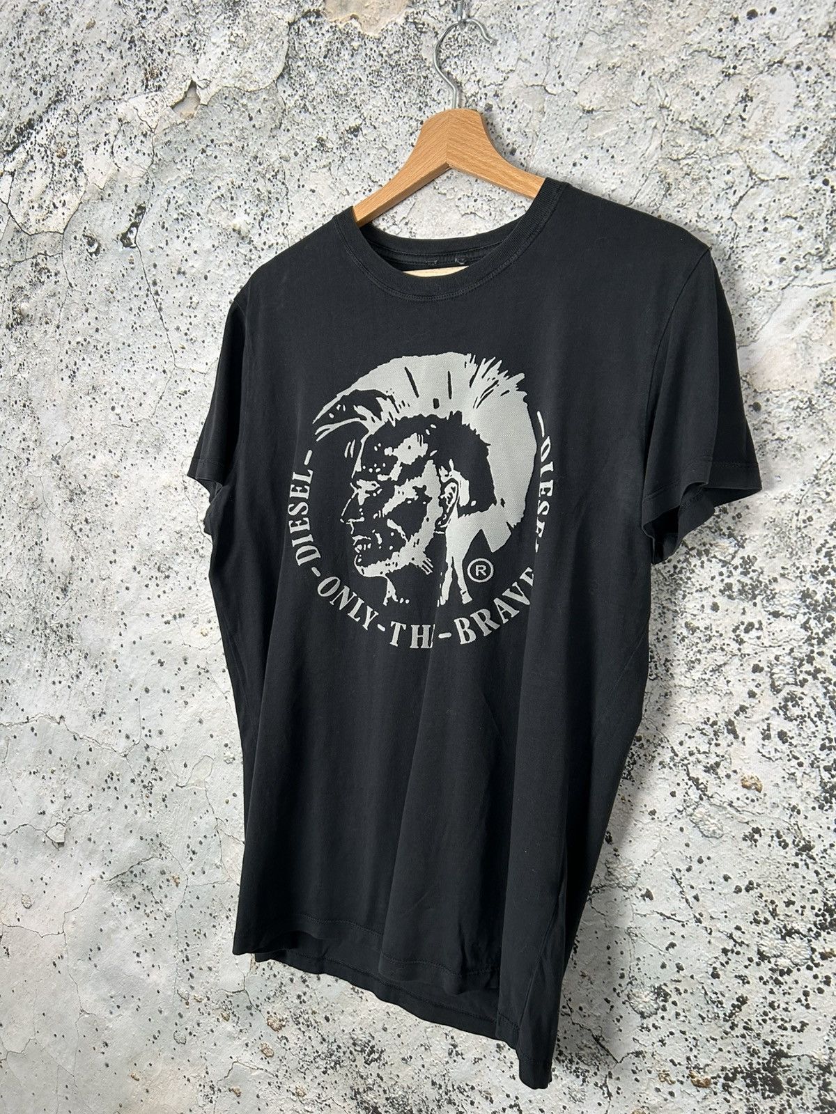 Diesel × Vintage Vintage Diesel Y2K Punk Head Graphic Tee Grunge Rock Size US XL / EU 56 / 4 - 2 Thumbnail