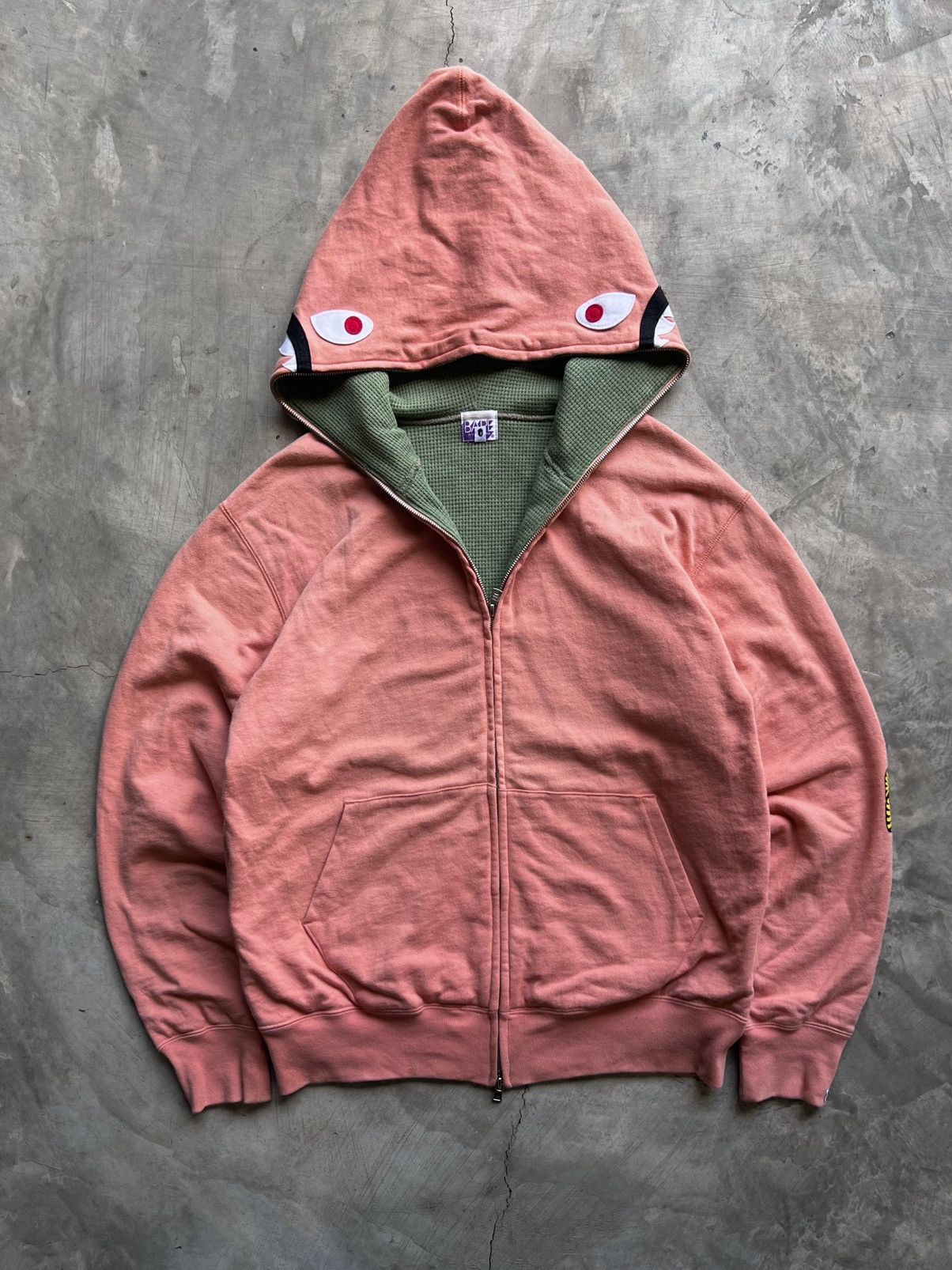 Bape BAPE OG 2ND 2006 NFS "Salmon" PONR Shark Hoodie Size US S / EU 44-46 / 1 - 22 Thumbnail