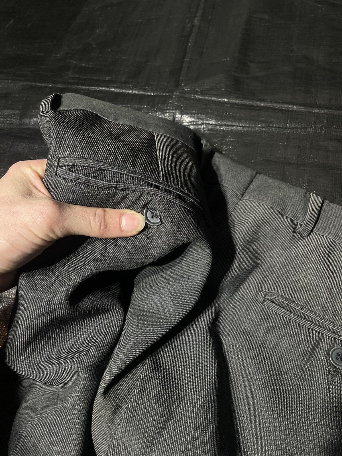 Japanese Brand Pinstripe Straight-Leg Trousers Size US 32 / EU 48 - 6 Thumbnail