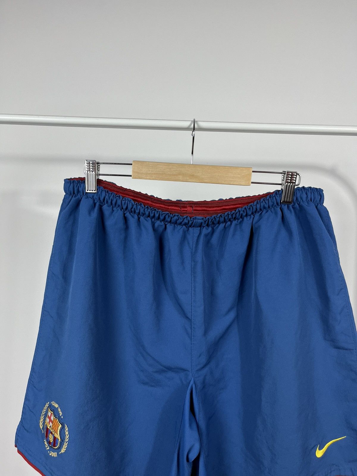 Nike Nike FC Barcelona Blue Football Shorts Size XL Size US 36 / EU 52 - 2 Thumbnail