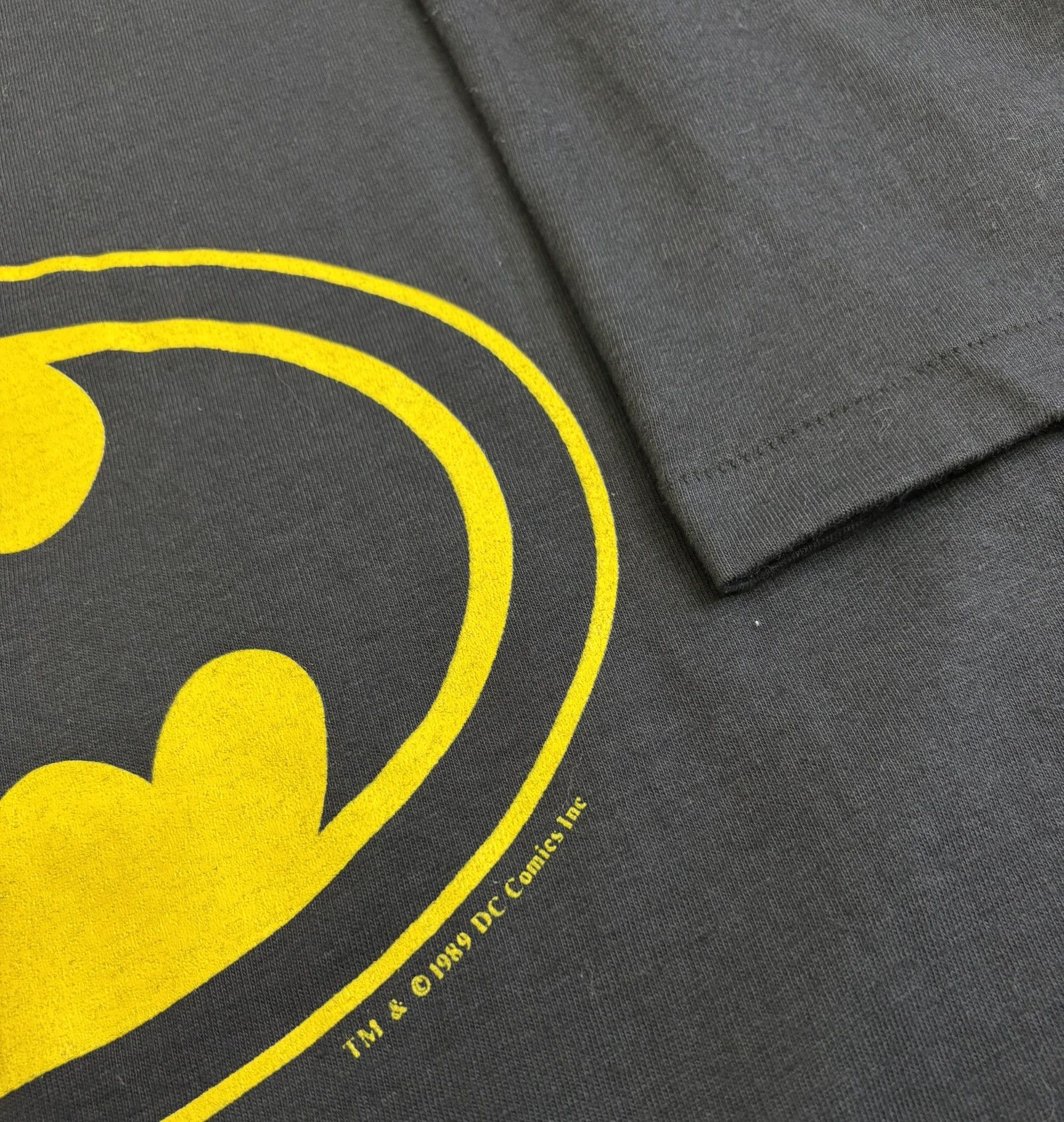 DC Comics × Hanes × Vintage Batman 1989 DC Comics 80s Big Logo T-shirt Hanes Large Size US L / EU 52-54 / 3 - 11 Thumbnail