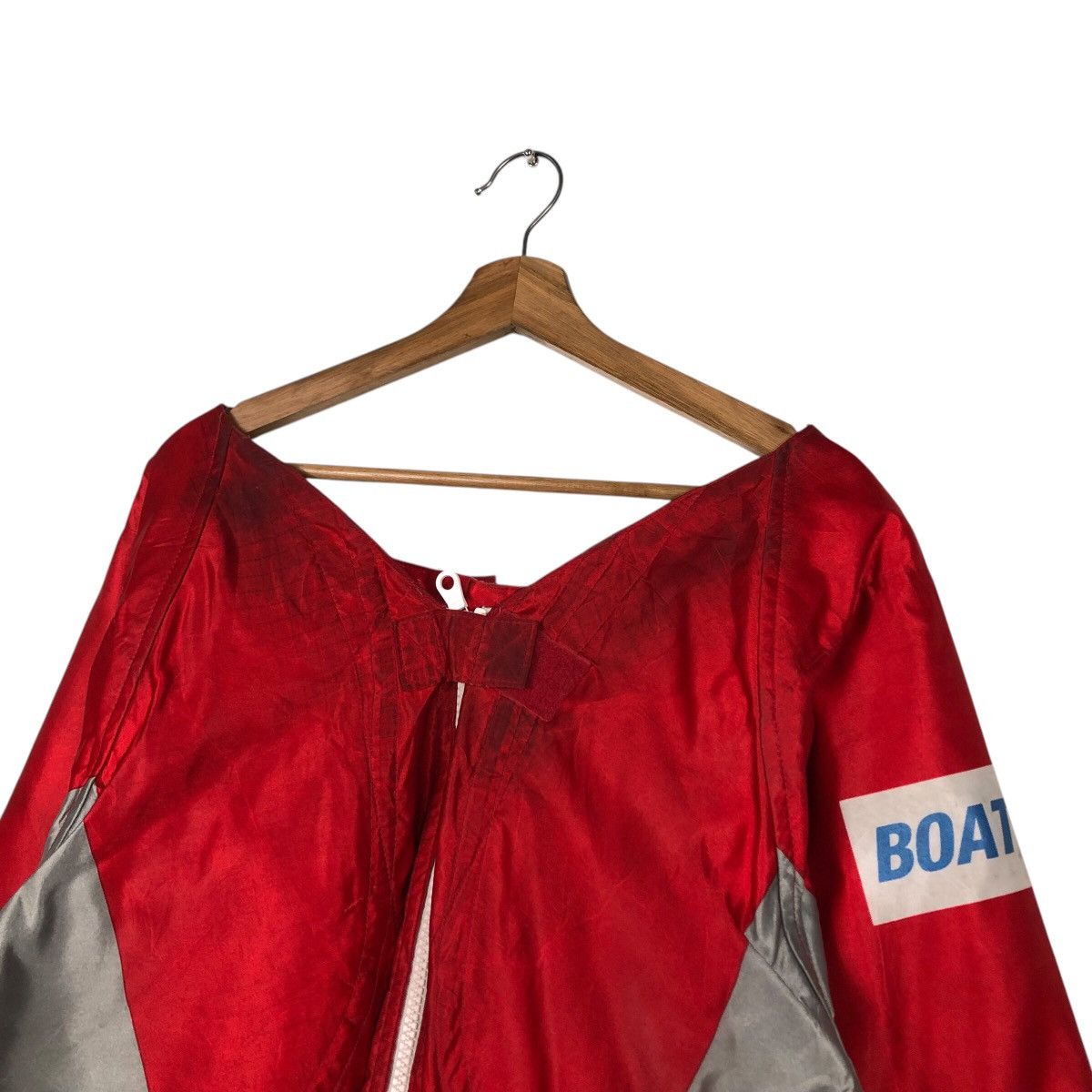 Japanese Brand × Vintage 📌Vintage Bomber Jacket Boat Race Big Logo Rich Red Size US M / EU 48-50 / 2 - 10 Thumbnail