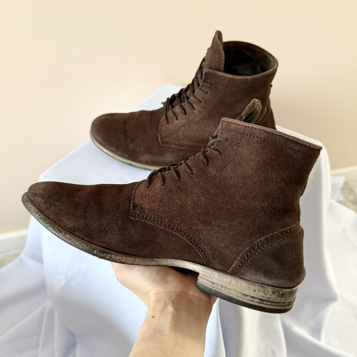 Diesel RARE Diesel Faded Distressed Brown Ankle Avantgarde Boots Size US 8 / EU 41 - 6 Thumbnail