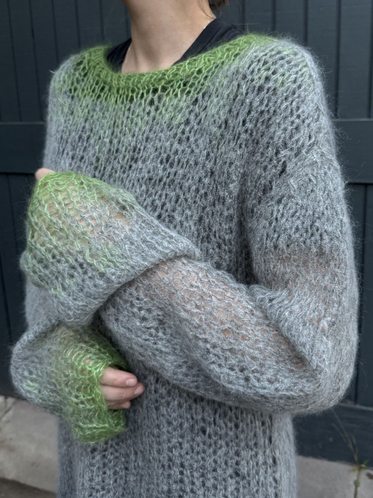 Ann Demeulemeester Ann Demeulemeester Gradient Mohair Sweater Size US M / EU 48-50 / 2 - 2 Thumbnail