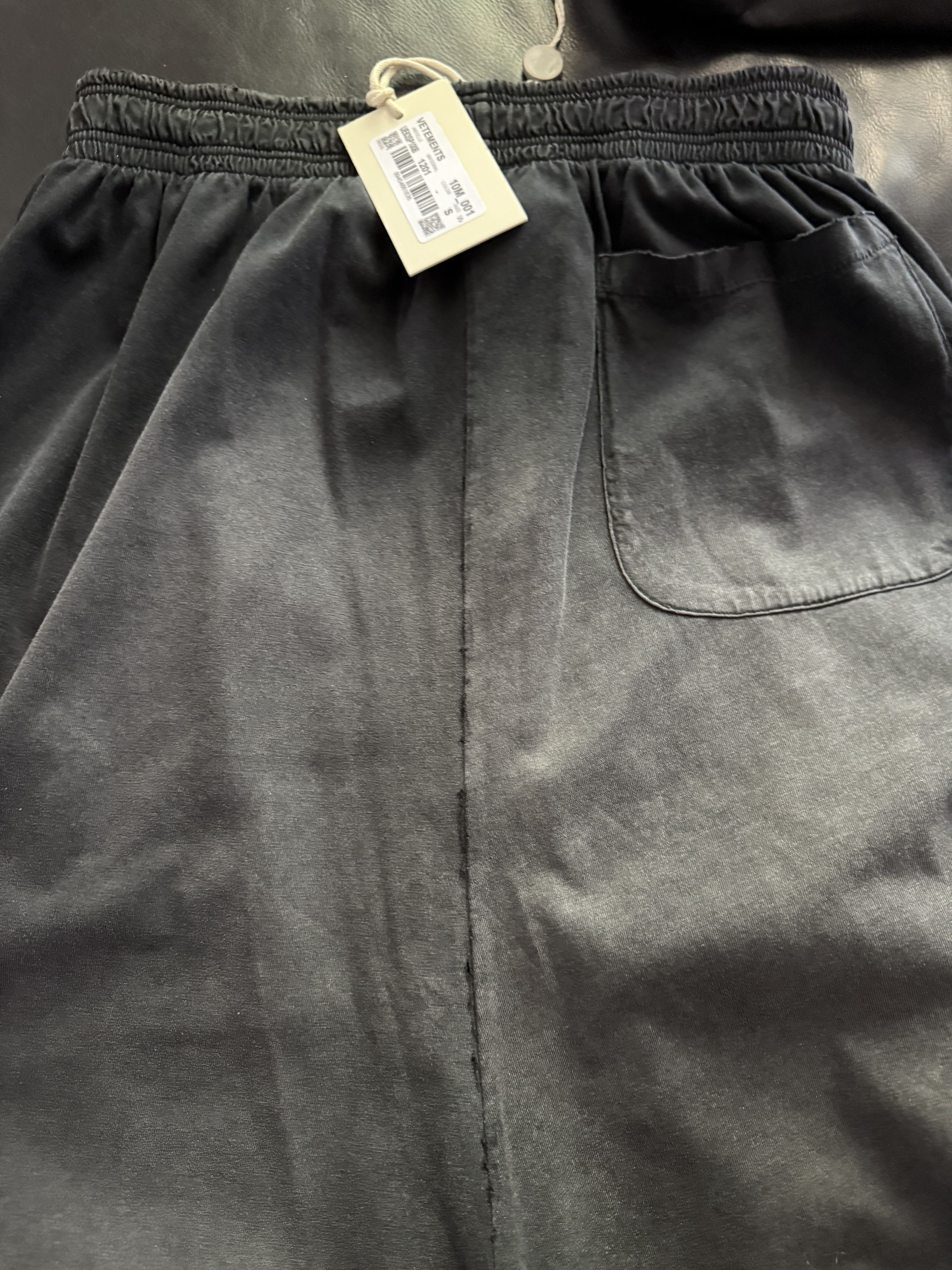 Vetements Vestments Men’s Baggy Pants In Black Délavé Size US 30 / EU 46 - 6 Thumbnail