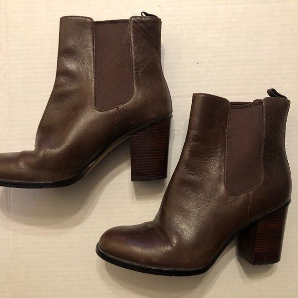 Cole Haan COLE HAAN WOMEN'S BROWN LEATHER BOOTS SIZE: 8B Size US 8 / IT 38 - 1 Thumbnail