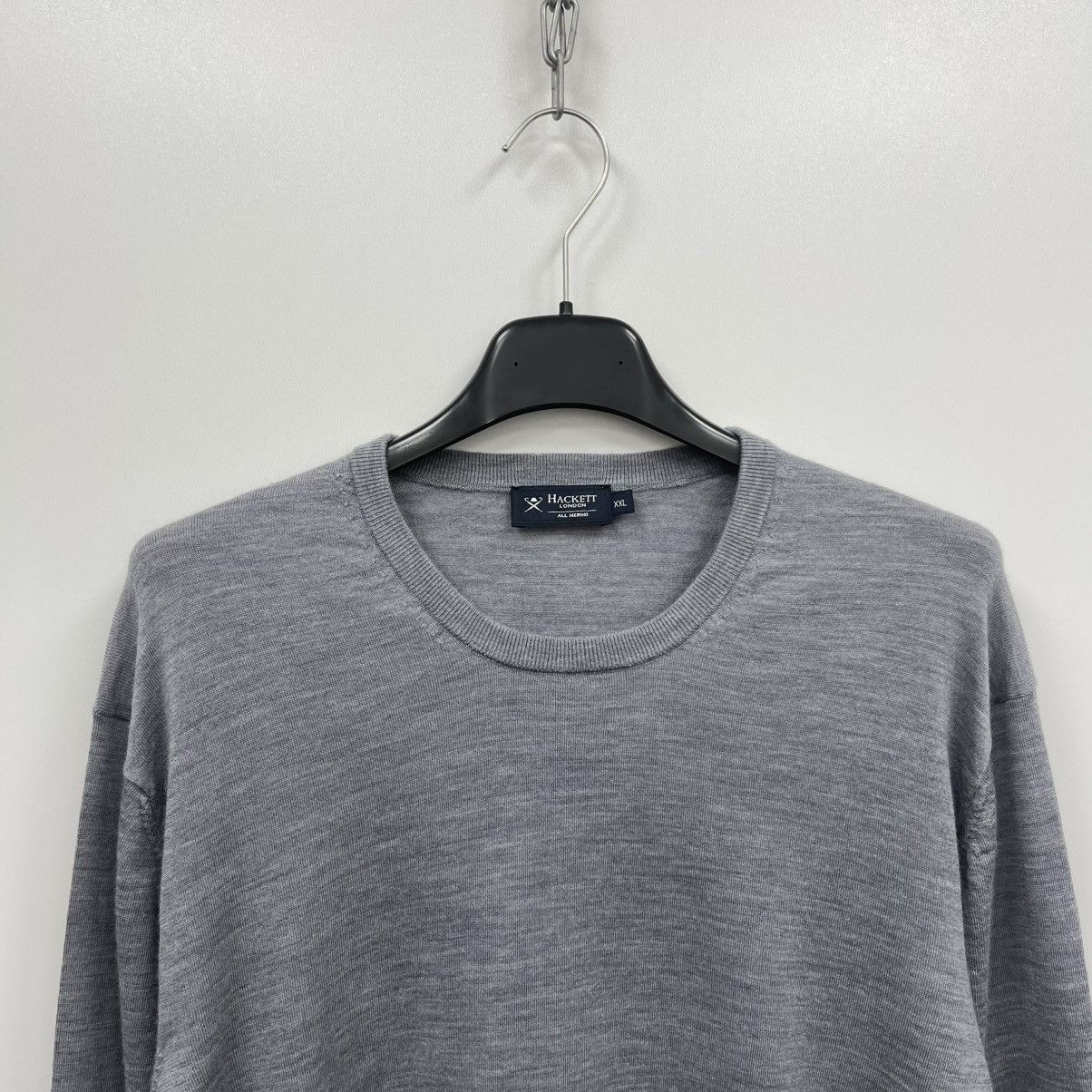 Hackett Hackett London Merino Wool Crew Jumper Grey Size US XXL / EU 58 / 5 - 2 Thumbnail