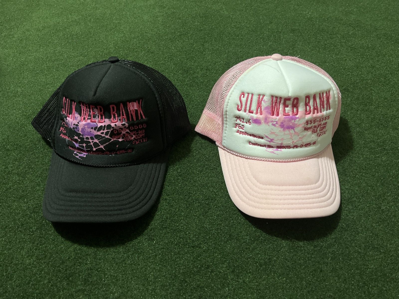 Sp5der Spider Worldwide Silk Web Bank Black/Pink Trucker Hat Size ONE SIZE - 2 Thumbnail