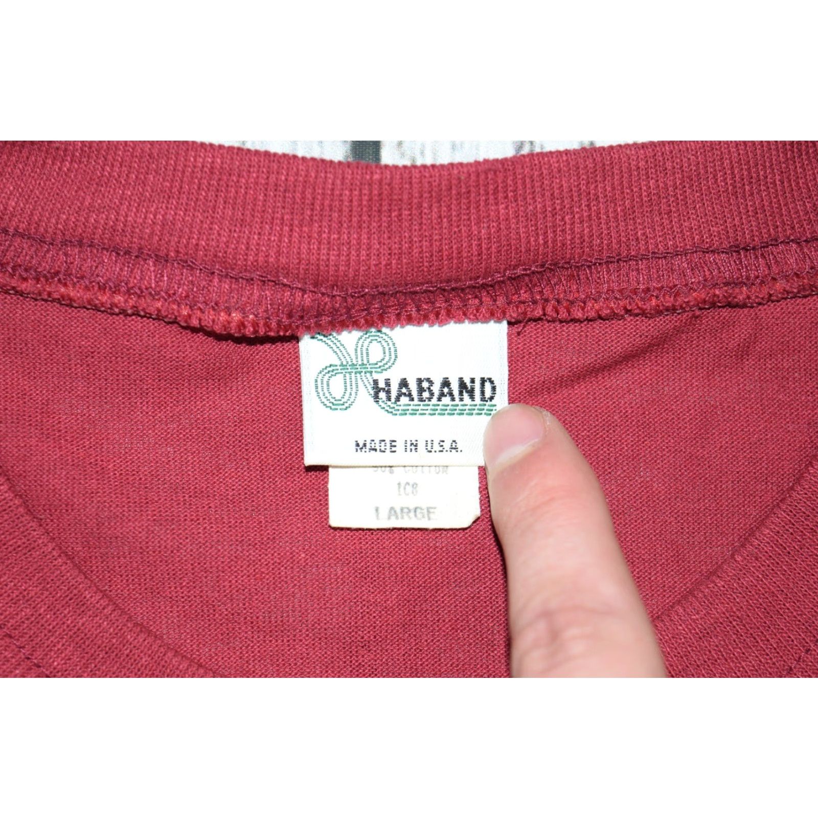 Haband VINTAGE Haband B-25 Stealth Bomber Plane T-Shirt Mens Large Red Graphic Print WW2 Aviation Size US L / EU 52-54 / 3 - 3 Thumbnail