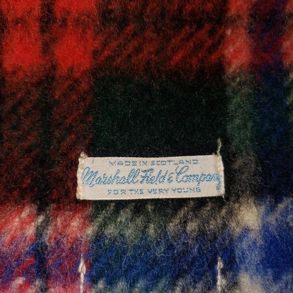 Designer CT485 Vintage Marshall Fields Wool Blanket Throw Size ONE SIZE - 3 Thumbnail