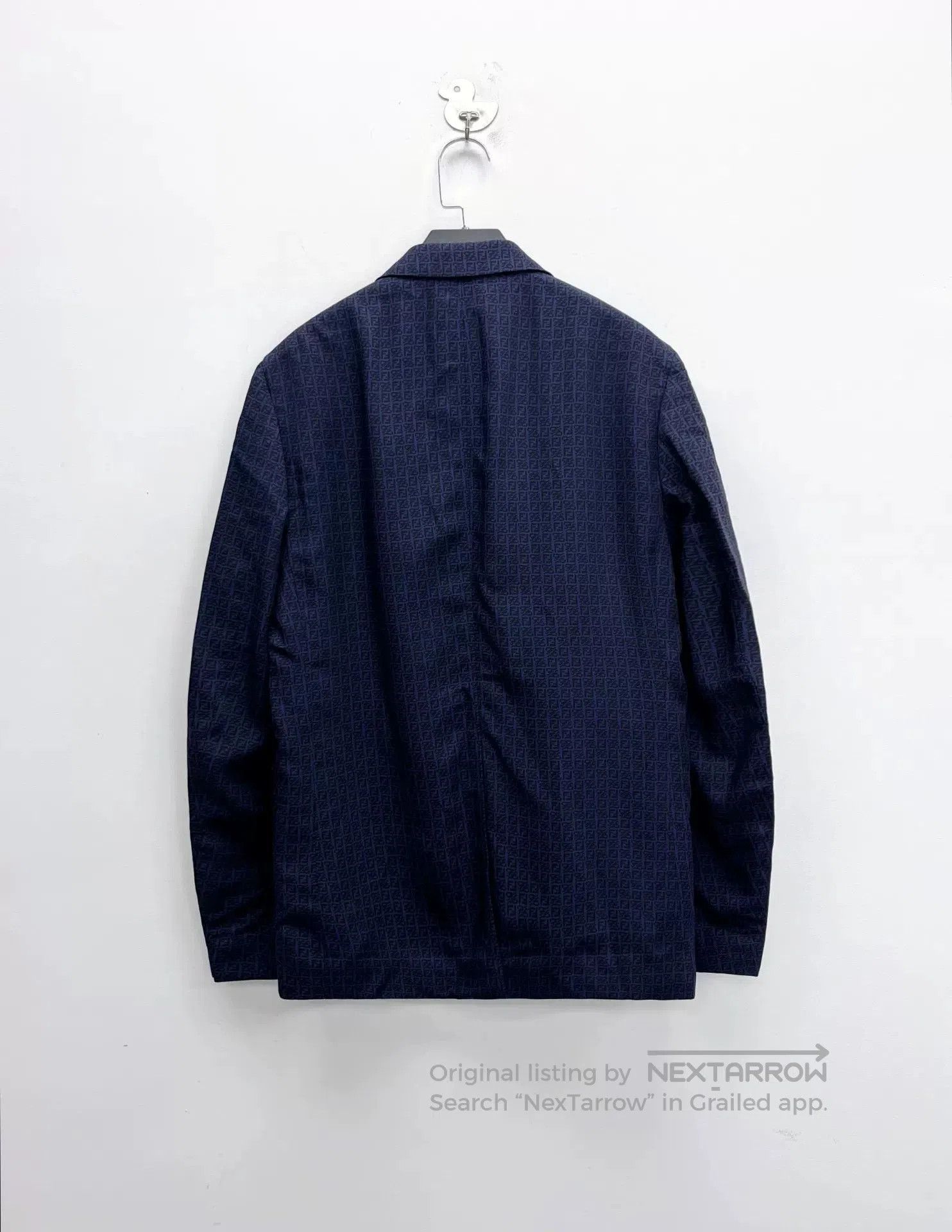 Fendi Fendi Double F Logo Blue Blazer Jacket. Size US S / EU 44-46 / 1 - 1 Thumbnail
