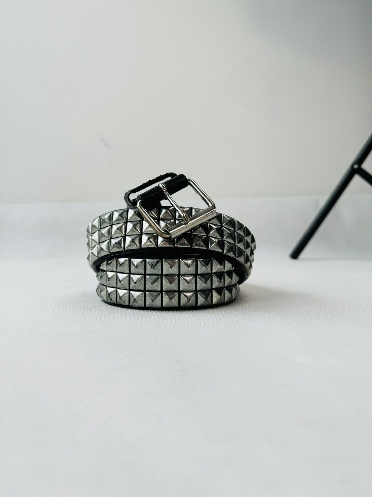 Hysteric Glamour Vintage Belts Y2K Rhinestones Punk leather belt Japanese Size 34 - 17 Thumbnail