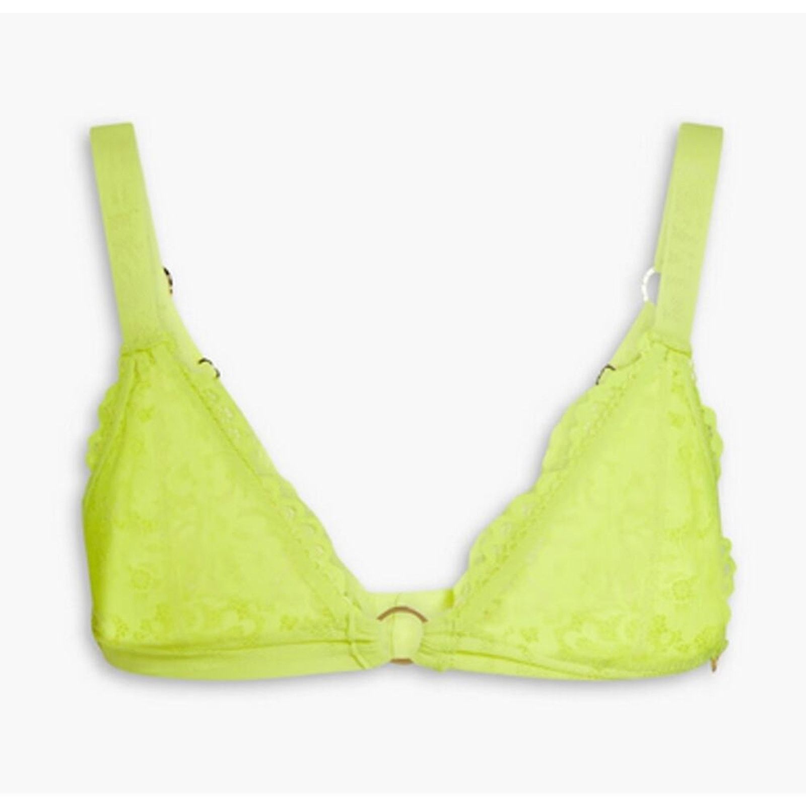 Stella McCartney Stella McCartney Neon stretch lace triangle bra Size ONE SIZE - 1 Thumbnail