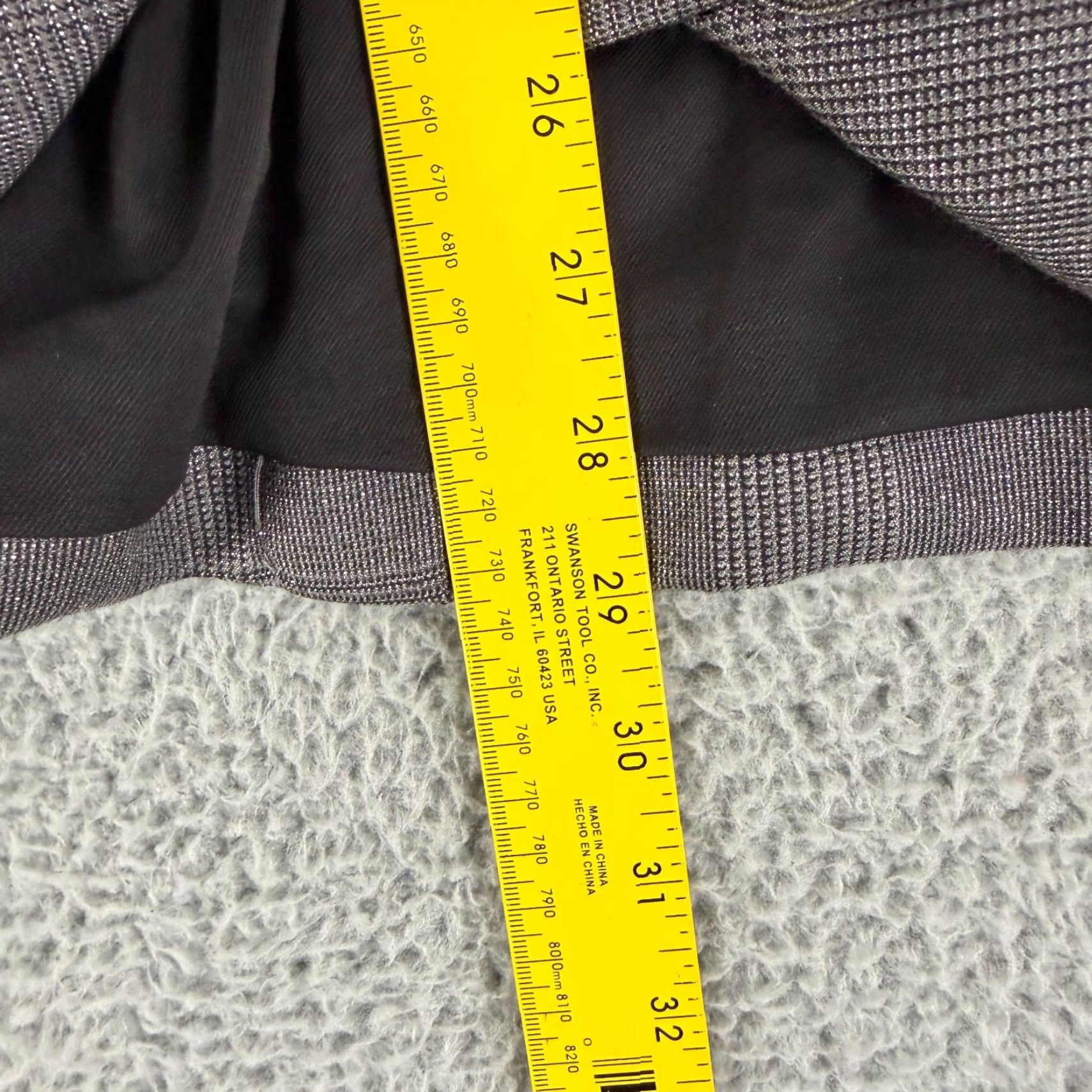 Allsaints AllSaints Isla Shimmer Check Blazer Jacket Womens Size 4 Gray Double Breasted LS Size S / US 4 / IT 40 - 6 Thumbnail