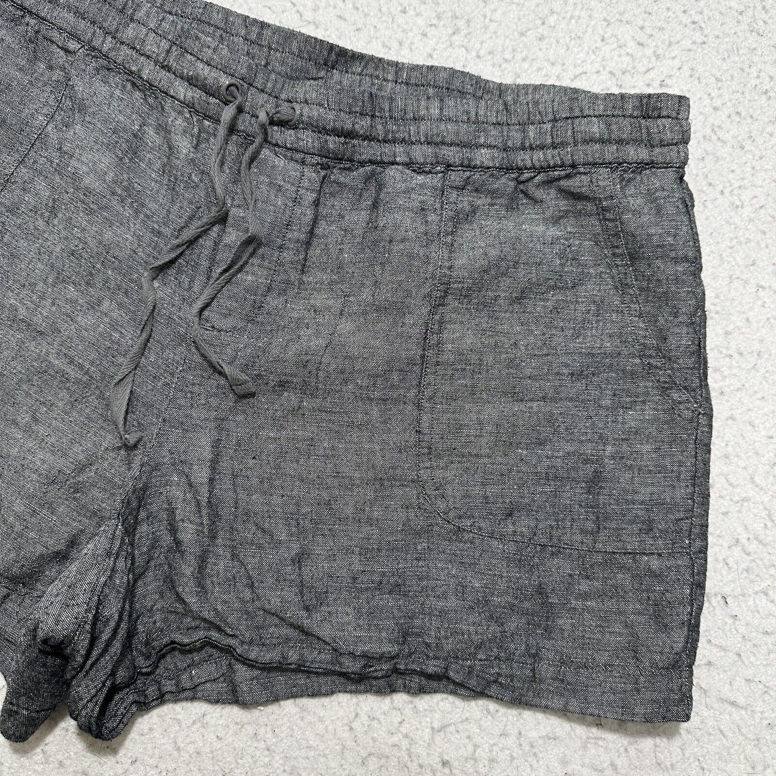 Other Soho Street NY&C Large Linen 3" Inseam Drawstring Shorts Size 34" / US 12 / IT 48 - 3 Thumbnail