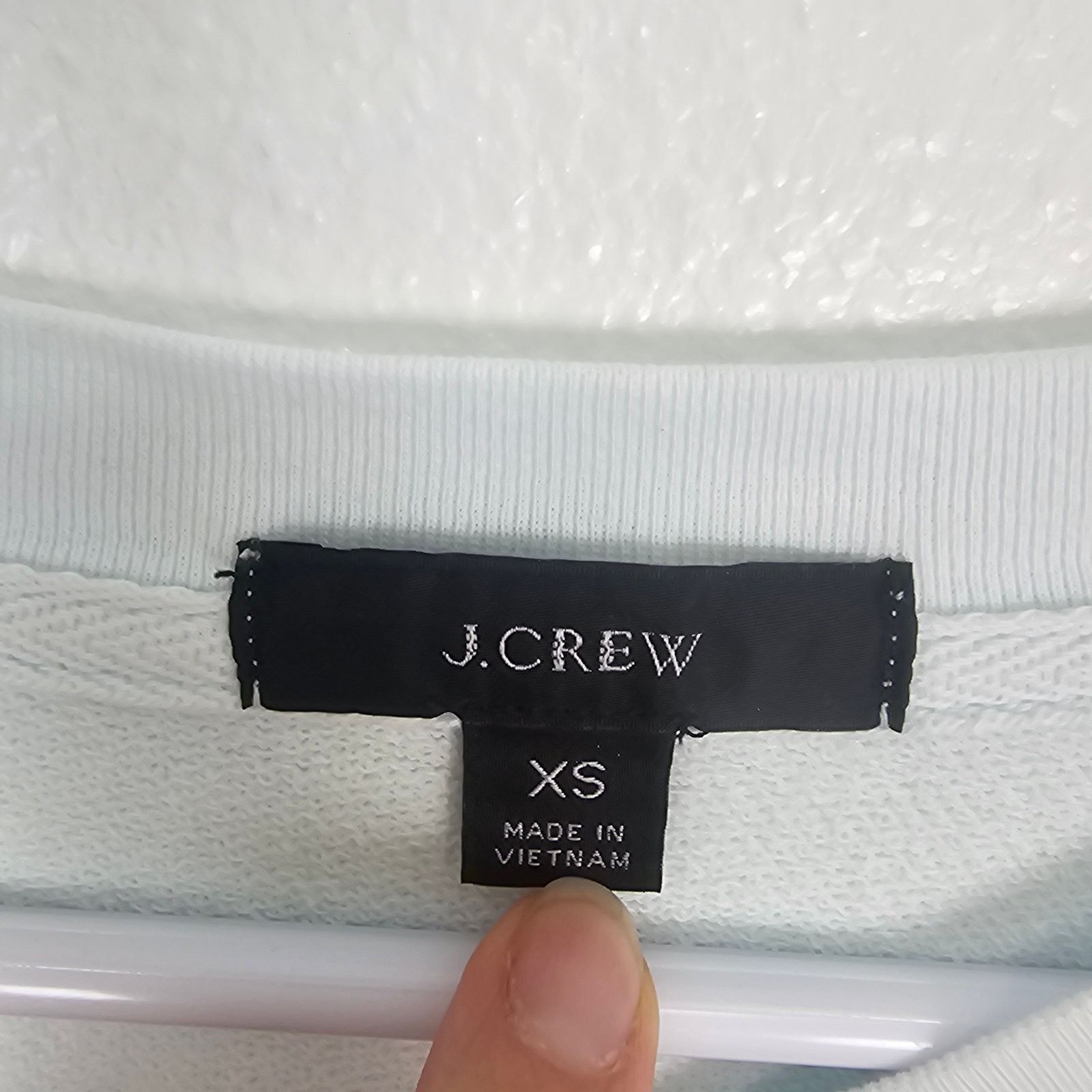 J.Crew J. Crew Womens Pullover Sweatshirt Size XS Light Blue Preppy Size XS / US 0-2 / IT 36-38 - 6 Thumbnail