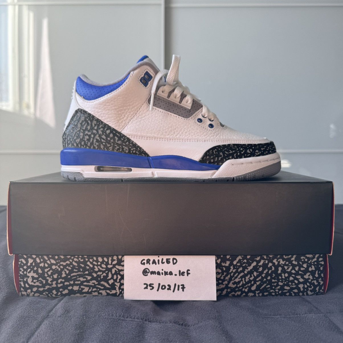 Jordan Brand × Nike Air Jordan 3 Retro “Racer Blue” GS Size US 5.5 / EU 38 - 11 Thumbnail