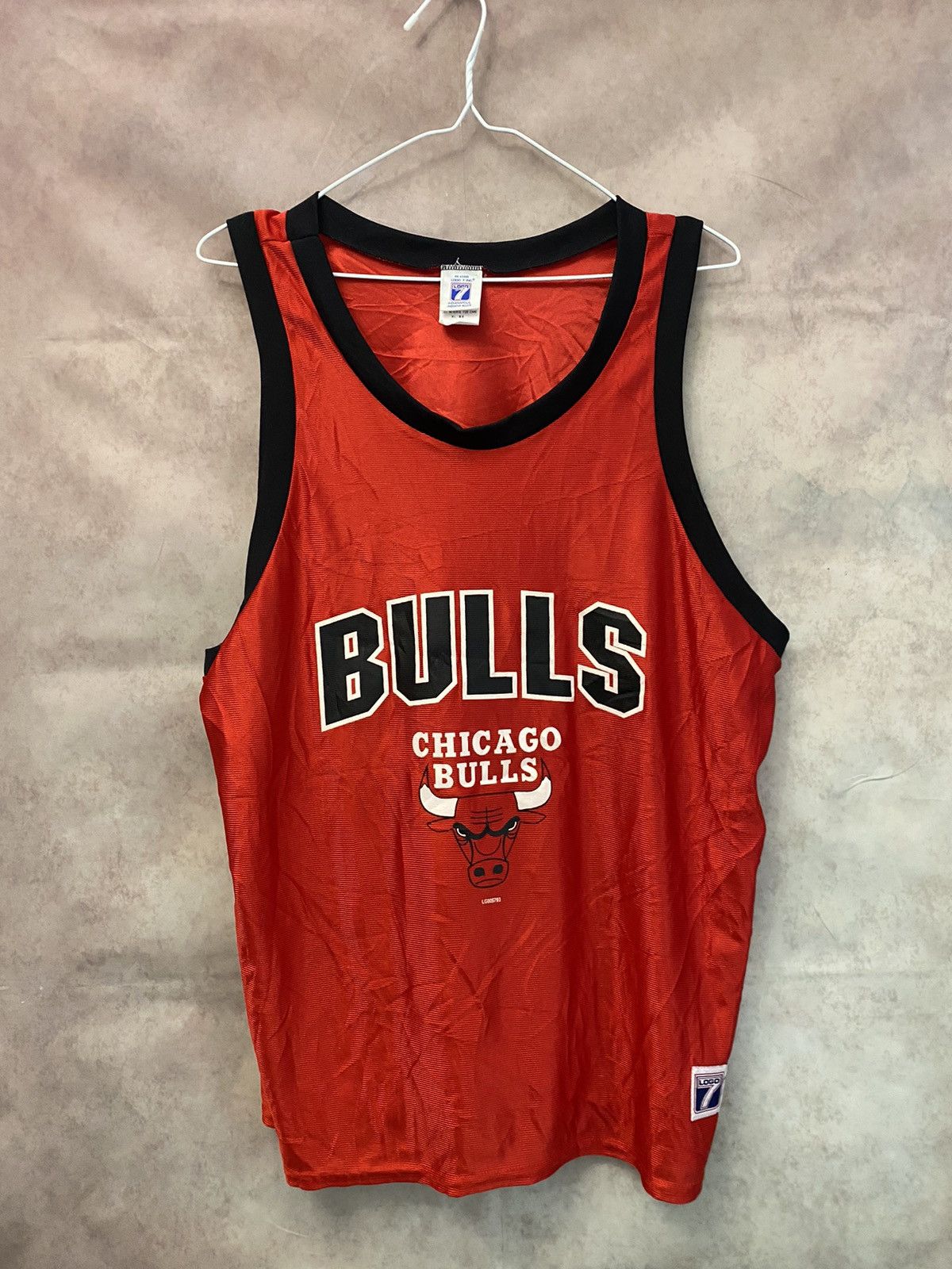 Logo 7 × NBA Chicago Bulls Basketball Jersey 90s NBA Size US XL / EU 56 / 4 - 1 Thumbnail