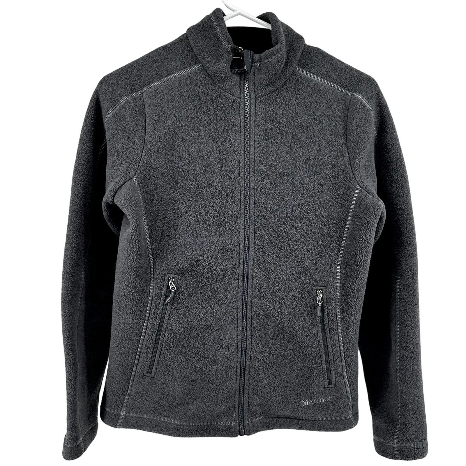 Marmot Furnace Fleece Full Zip Jacket Polartec Pocket Gray S