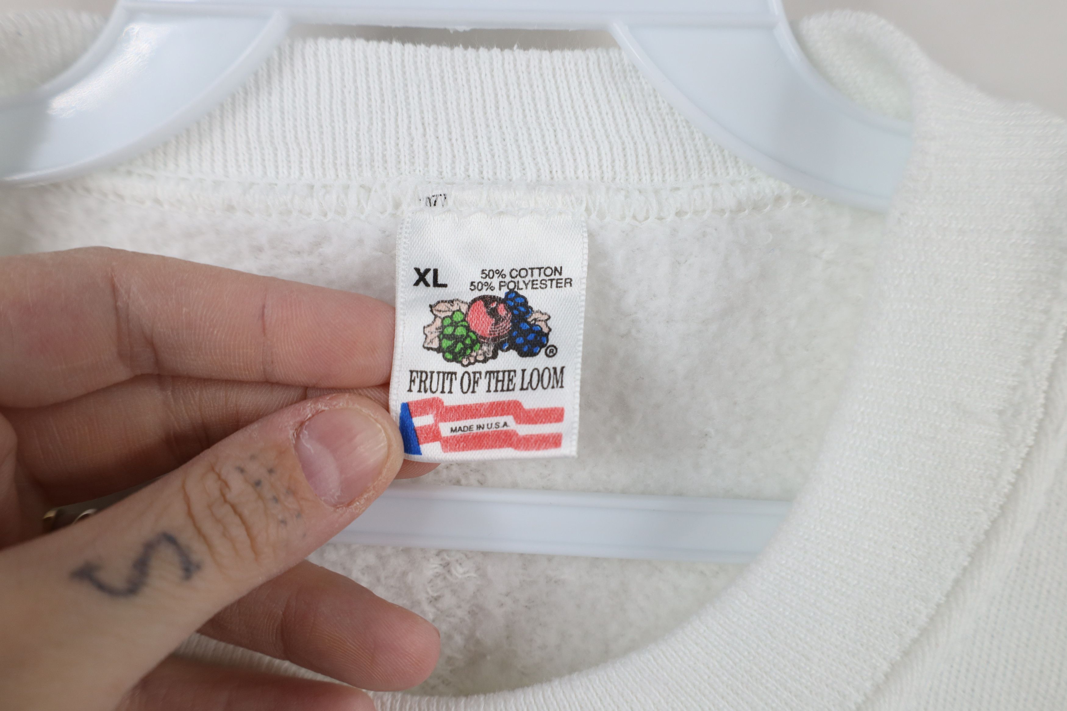 Vintage Vintage 90s Streetwear Sheep Fleece On Earth Sweatshirt USA Size XL / US 12-14 / IT 48-50 - 7 Thumbnail
