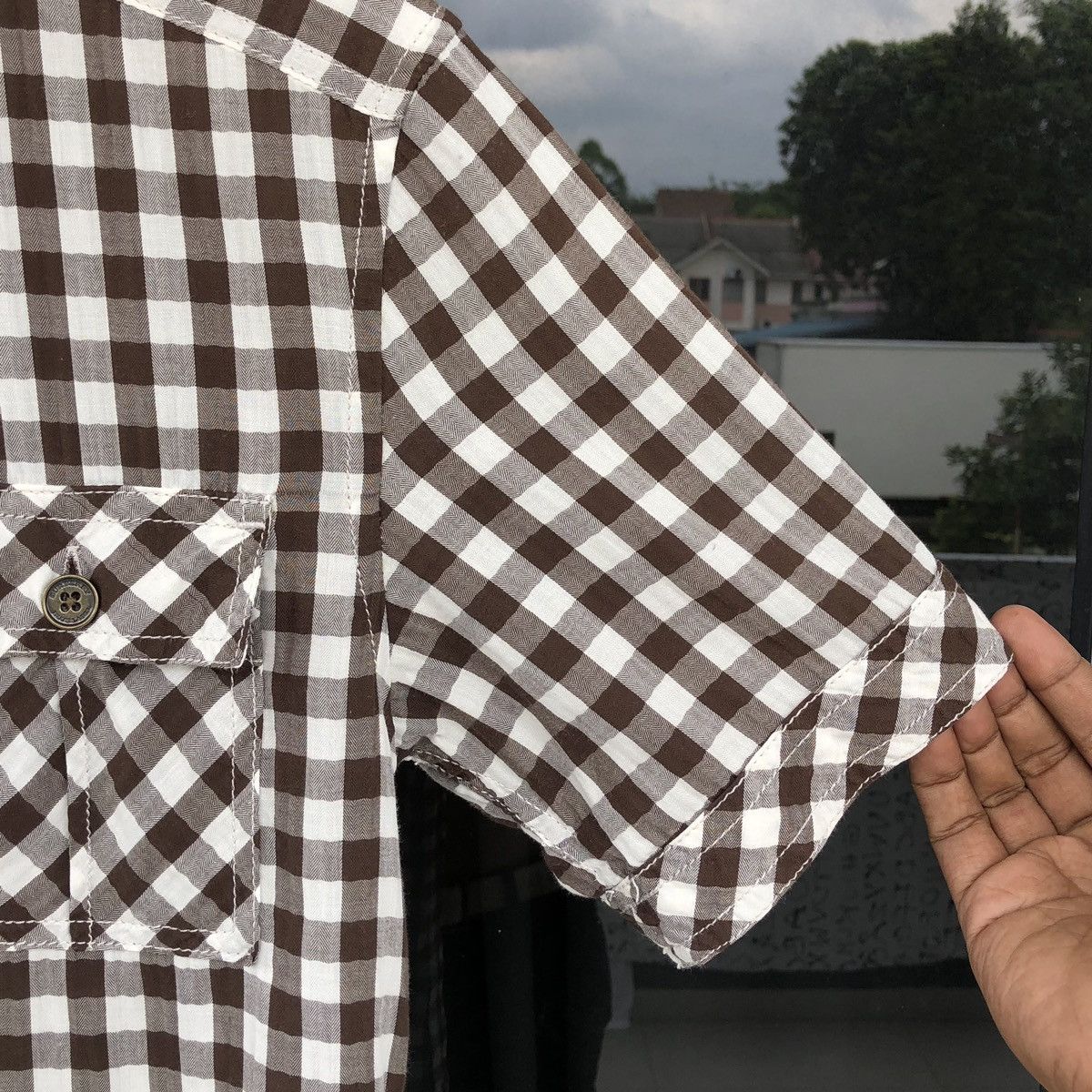 Burberry Burberry London Blue Label Mens Checkered Short Sleeve Shirt Size US M / EU 48-50 / 2 - 4 Thumbnail
