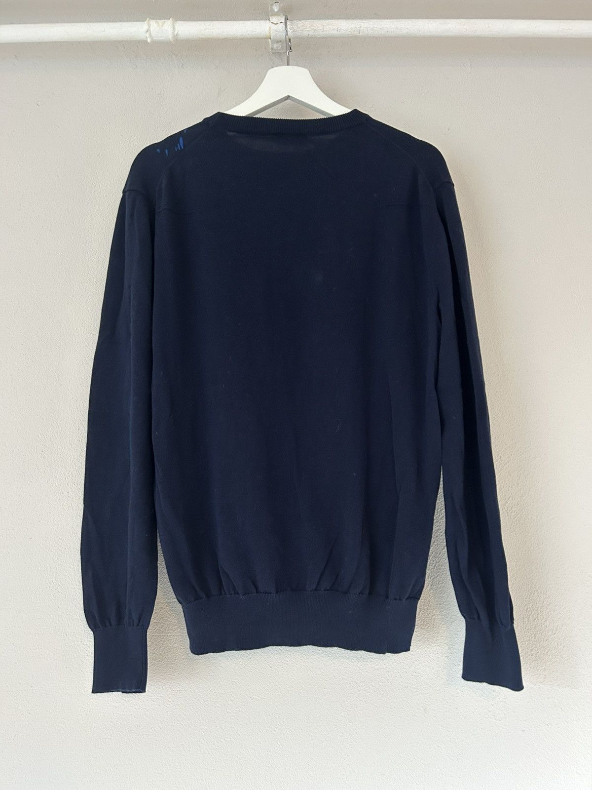 Dior Dior Homme Navy Blue Paint Splatter Sweatshirt Size US L / EU 52-54 / 3 - 3 Thumbnail