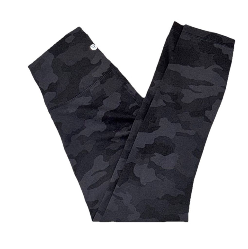 Lululemon Lululemon Wunder Train HR Crop Tight 23” Camo Gray SIZE 4 Size 27" / US 4 / IT 40 - 1 Thumbnail