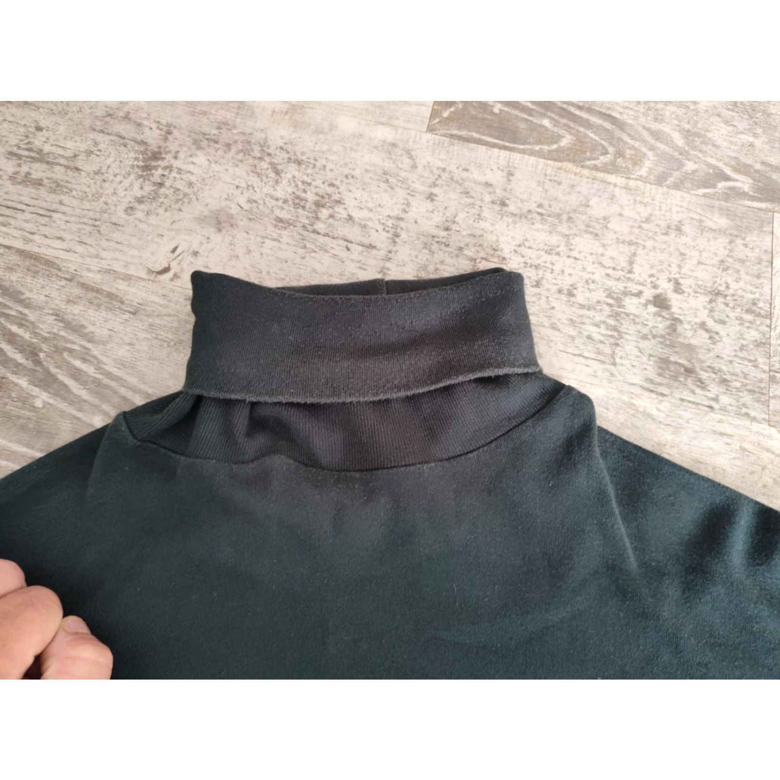 Abercrombie & Fitch Abercrombie & Fitch Vintage Country Clothes Mens Long Sleeve Green Turtleneck Shirt L Size US L / EU 52-54 / 3 - 6 Thumbnail
