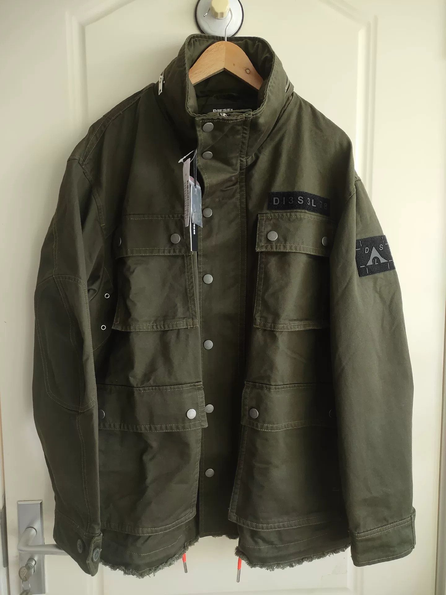 Diesel Diesel M65 Military Green Jacket Size US L / EU 52-54 / 3 - 1 Thumbnail