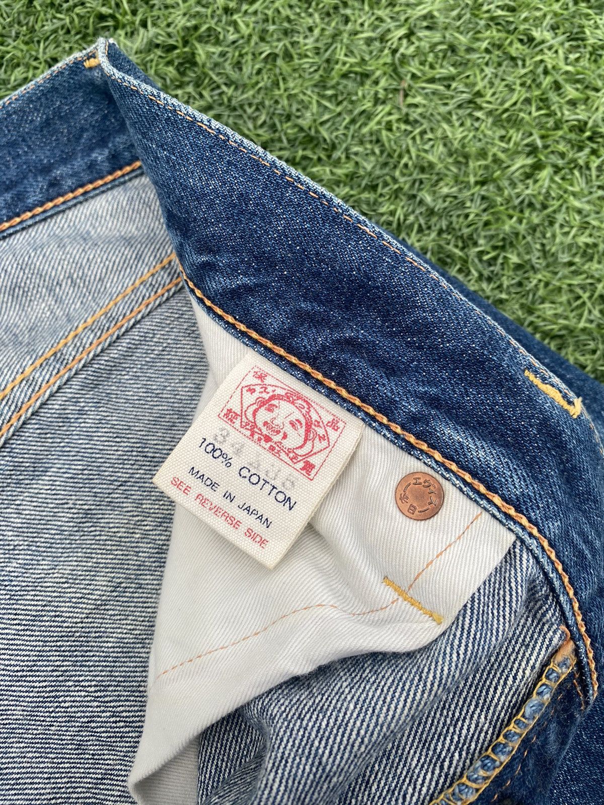 Evisu EVISU RED SEA GULL MADE IN JAPAN SELVEDGE JEANS Size US 34 / EU 50 - 8 Thumbnail