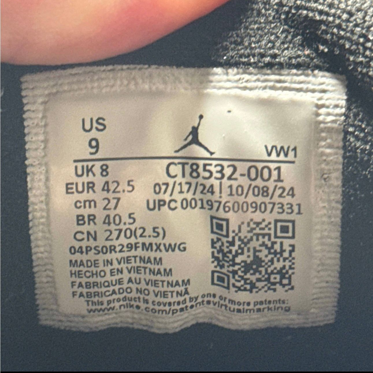 Jordan Brand × Nike Size 9 - Nike Air Jordan 3 Retro Black Cat 2025 Men's Shoes Size US 9 / EU 42 - 8 Thumbnail