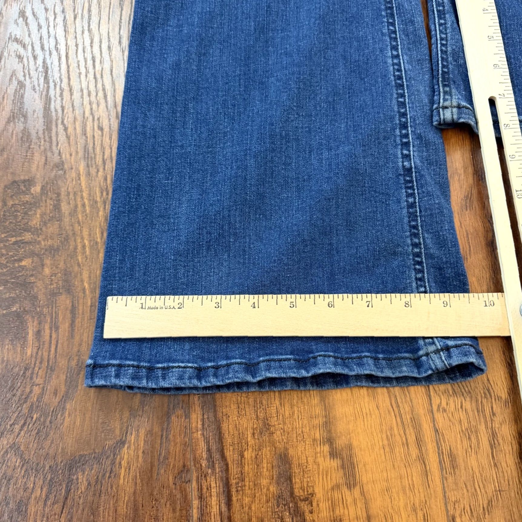 Vintage Current/Elliott Jeans Women Flared High Rise Dark Wash Denim 32 29x33 Stretch N/A Size 24" / US 00 / IT 34 - 7 Thumbnail