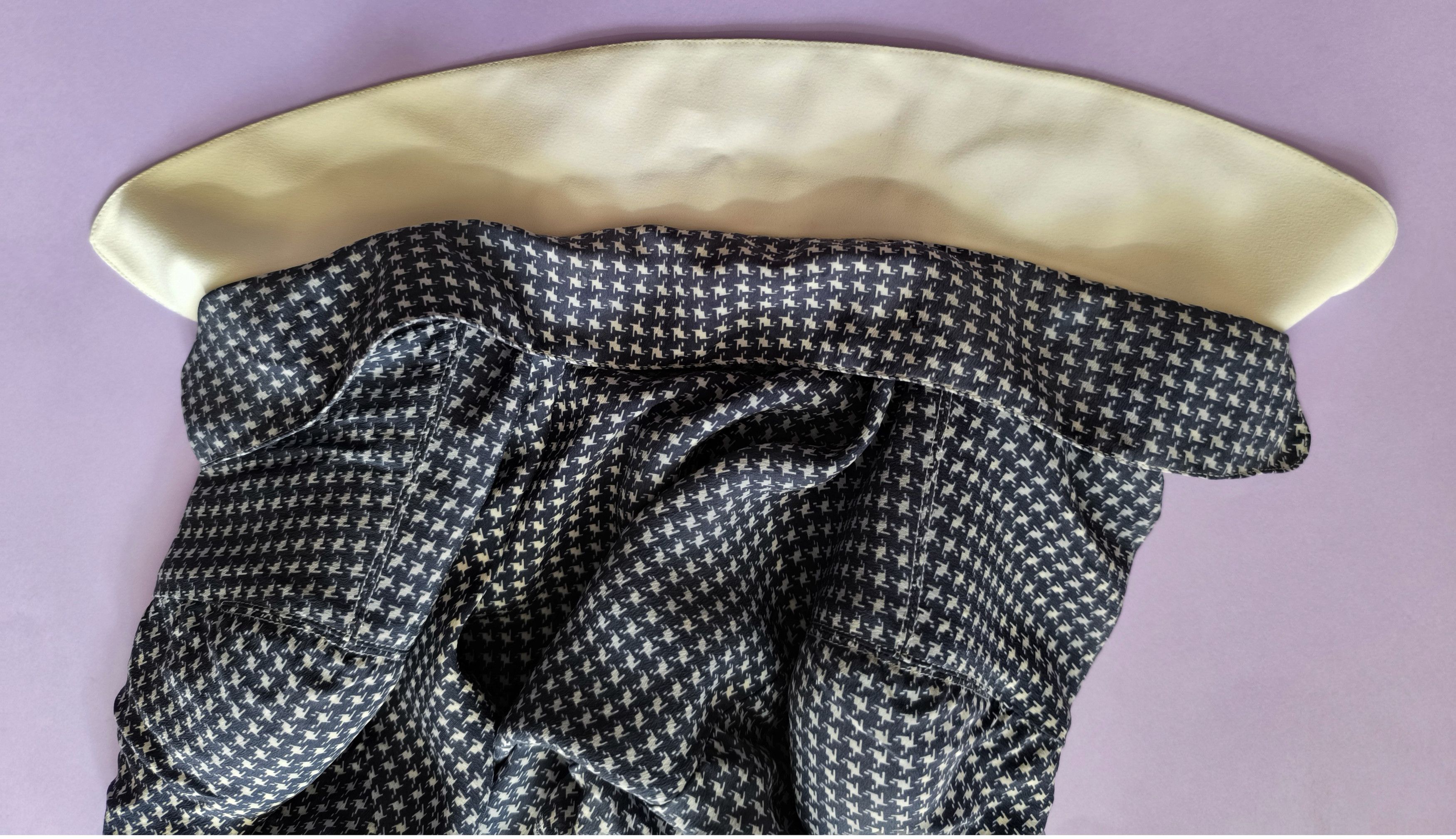 Other VTG Oscar Rom Zürich Dress & Shorts Set Blue Houndstooth Size S / US 4 / IT 40 - 25 Thumbnail