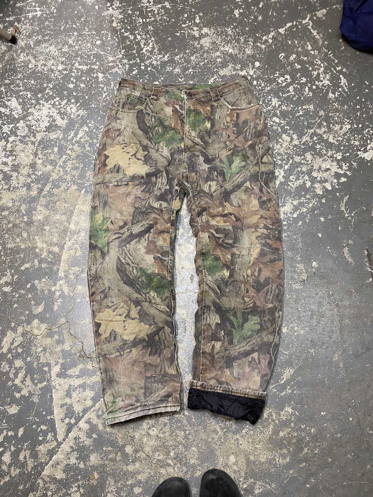 Realtree × Vintage Vintage Cabbelas Insulated Denim Camo Baggy Pants Camo Size US 36 / EU 52 - 4 Thumbnail