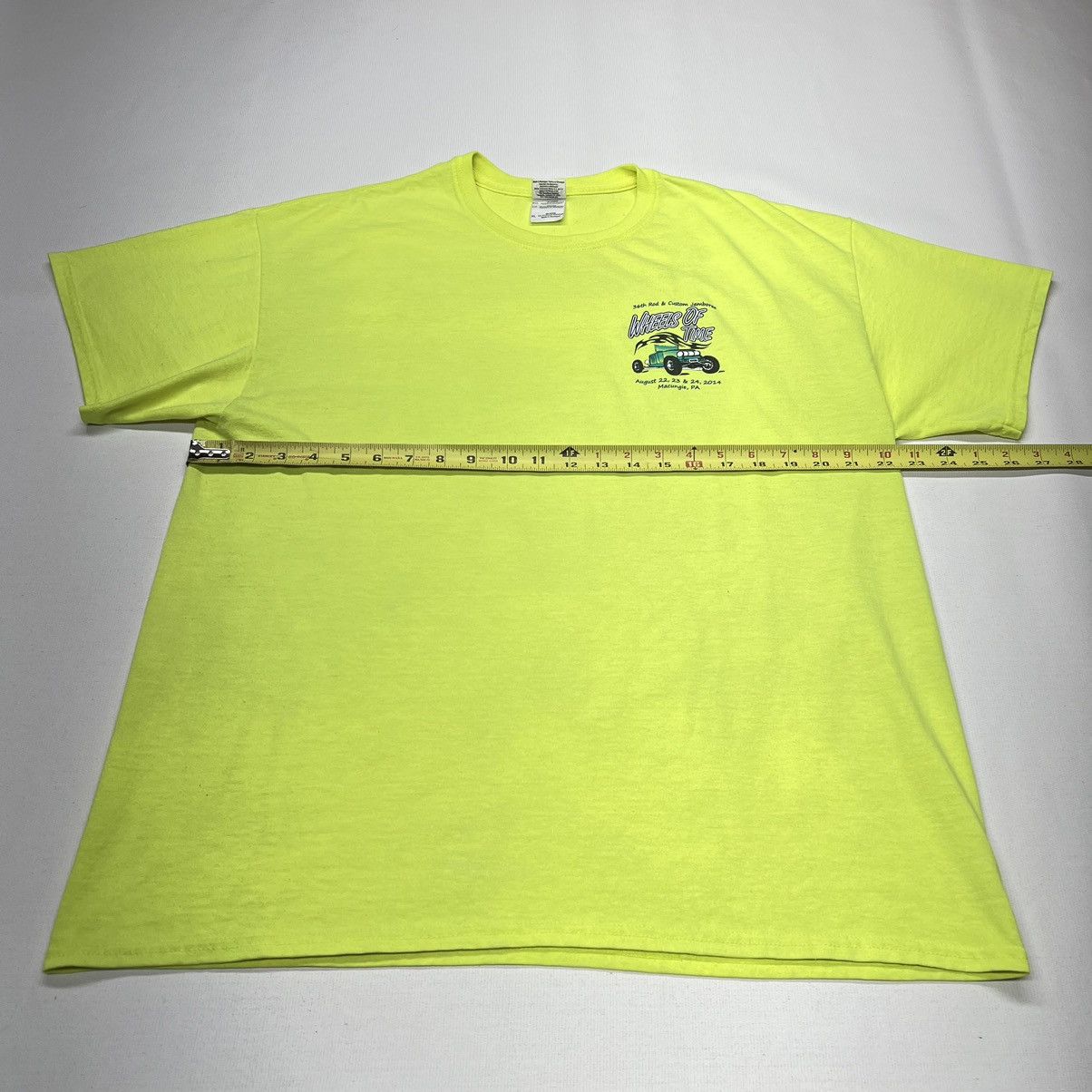 Vintage Car Tee Shirt Yellow Hot Rod Classic Custom Auto Graphic Size US XL / EU 56 / 4 - 14 Thumbnail