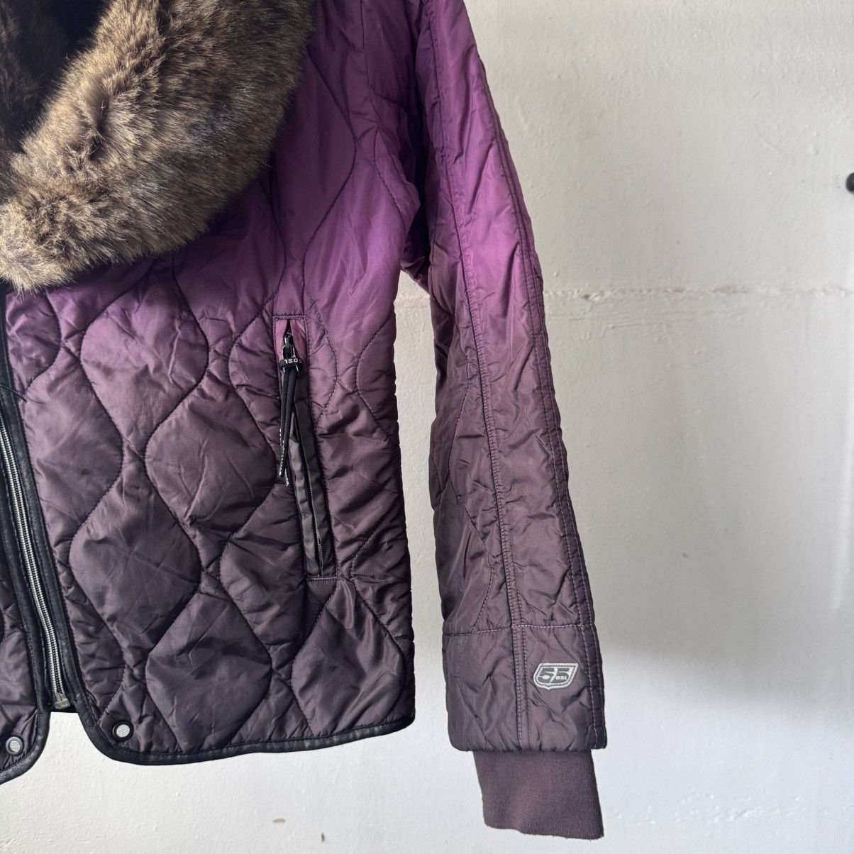 If Six Was Nine Diesel Fur Gradient Asymmetrical Puffer Jacket Size S / US 4 / IT 40 - 5 Thumbnail