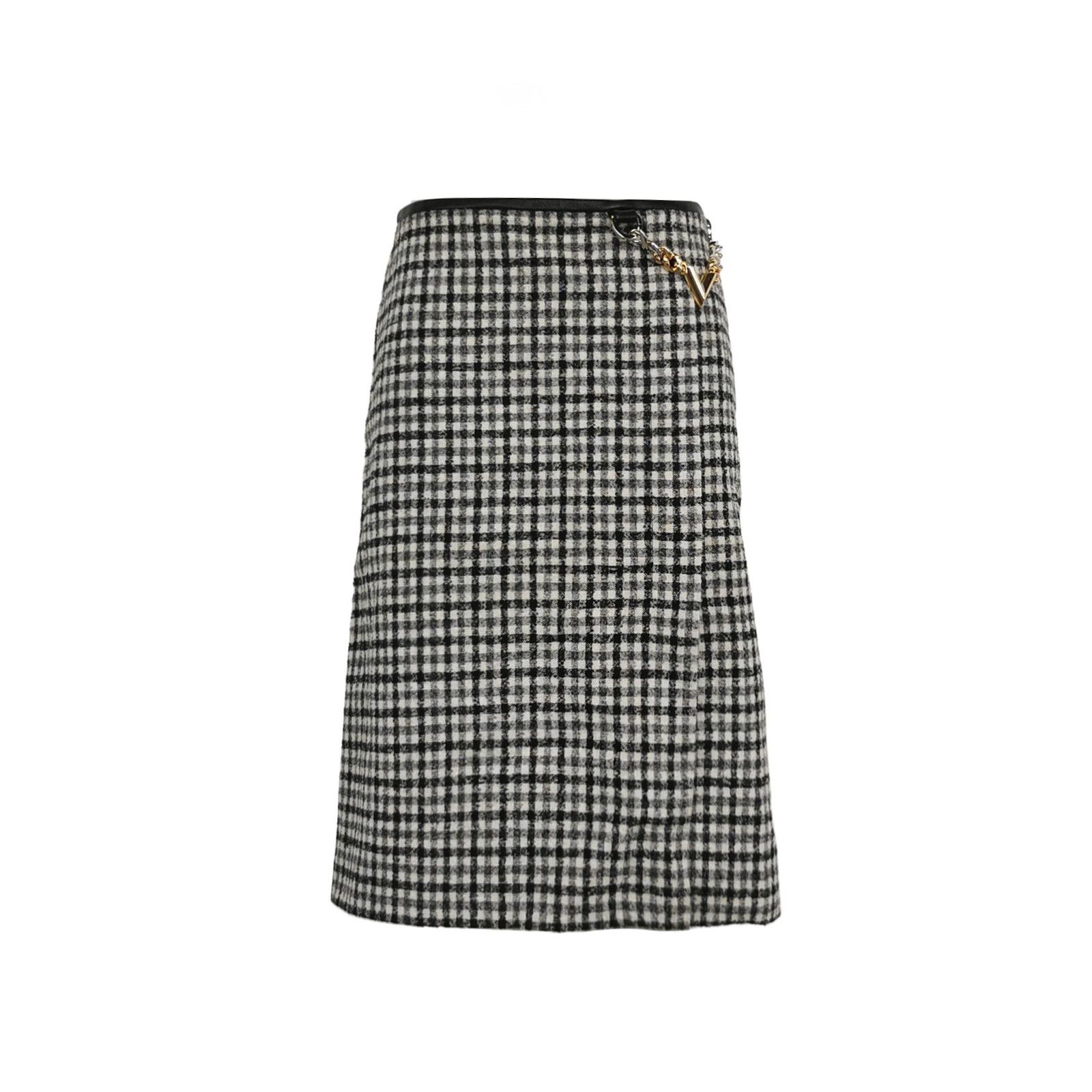 Louis Vuitton Louis Vuitton Plaid Wool Blend Midi Skirt Size 34 Size 25" / US 0 / IT 36 - 1 Thumbnail