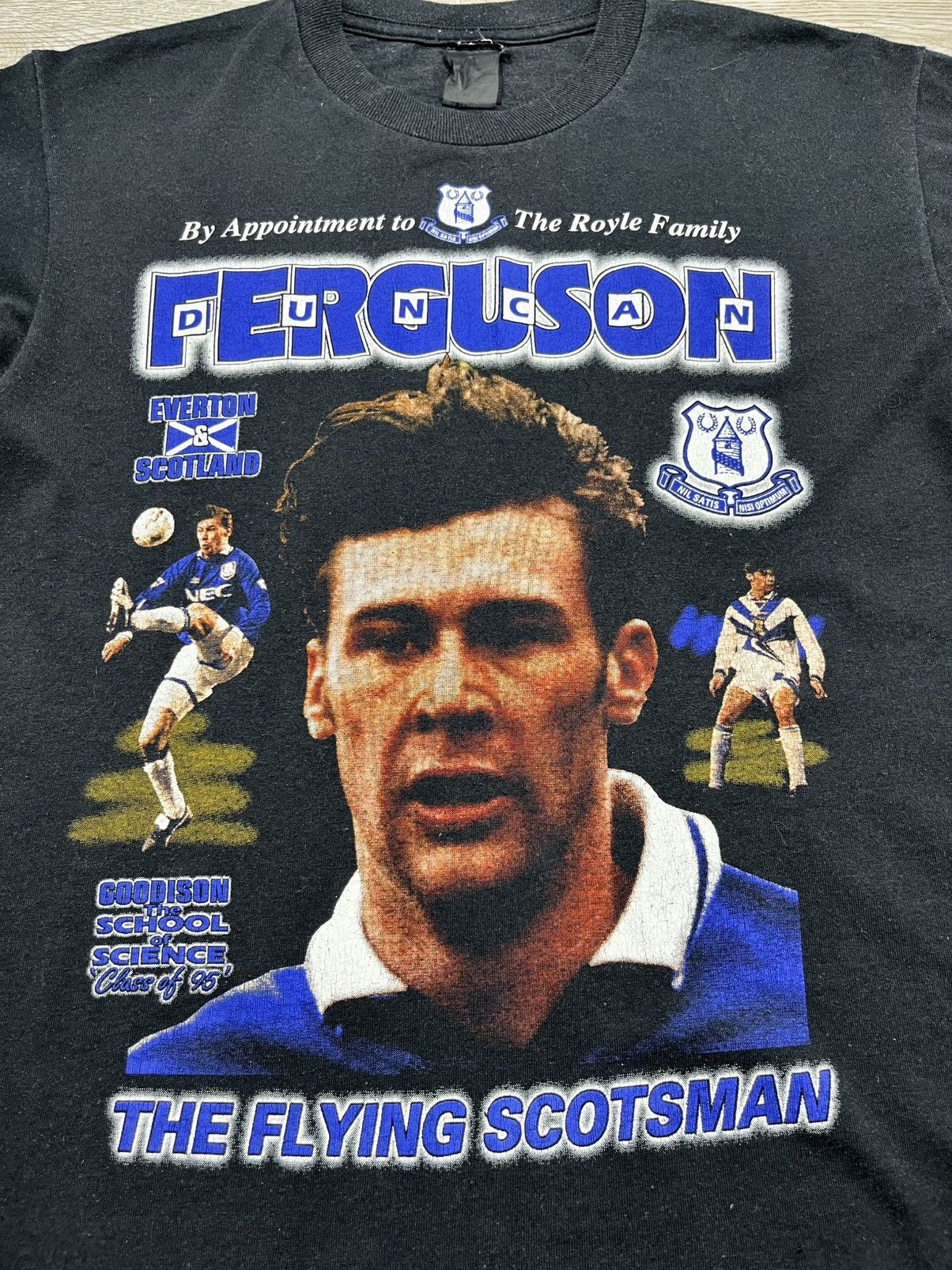 Vintage Rare 1995 Everton FEGURSON #9 The Flying Scotsman T-Shirt Size US M / EU 48-50 / 2 - 2 Thumbnail