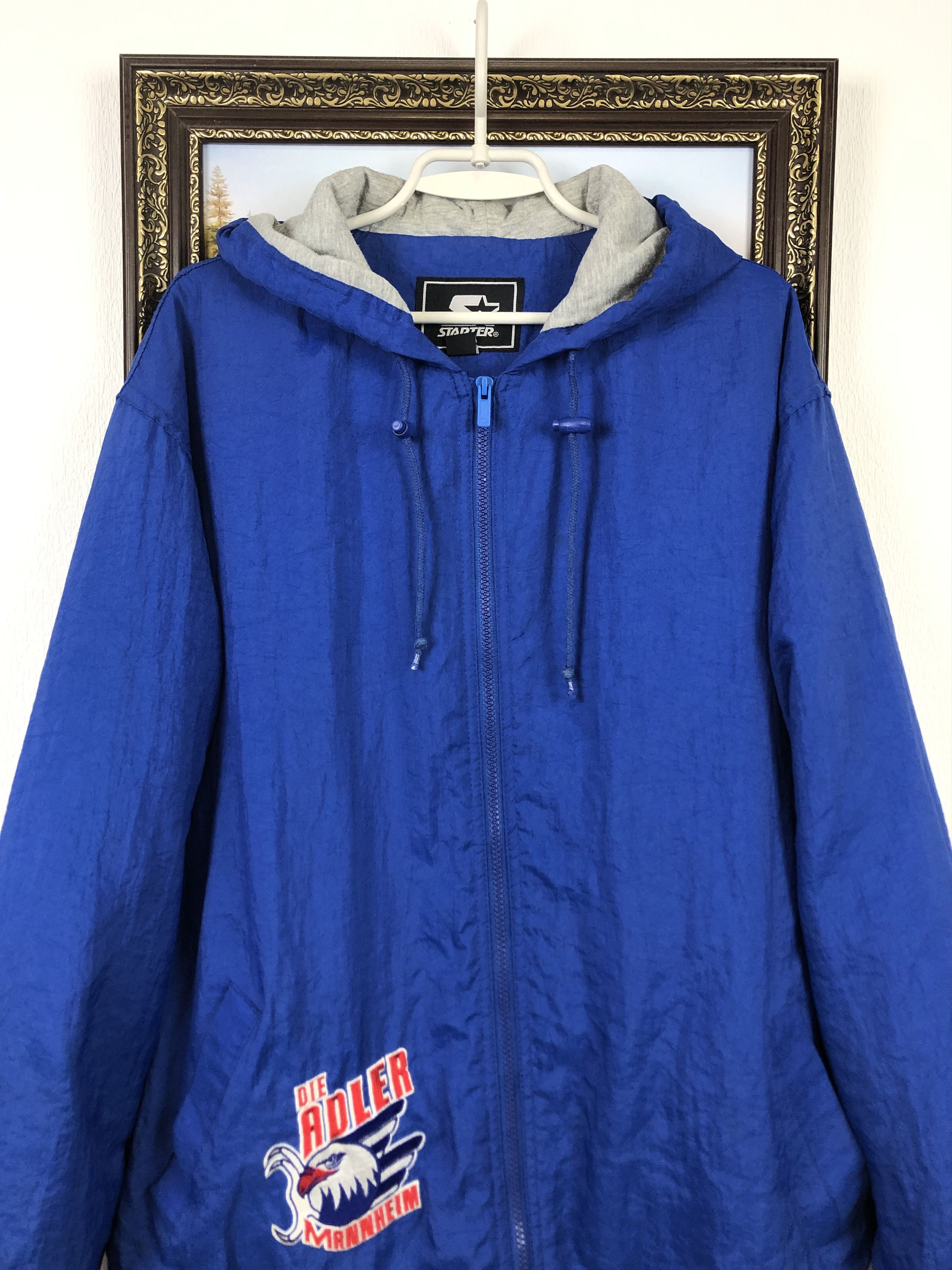 Starter Vintage Starter Die Adler Mannheim Jacket Hockey Rare Hype Size US M / EU 48-50 / 2 - 4 Thumbnail