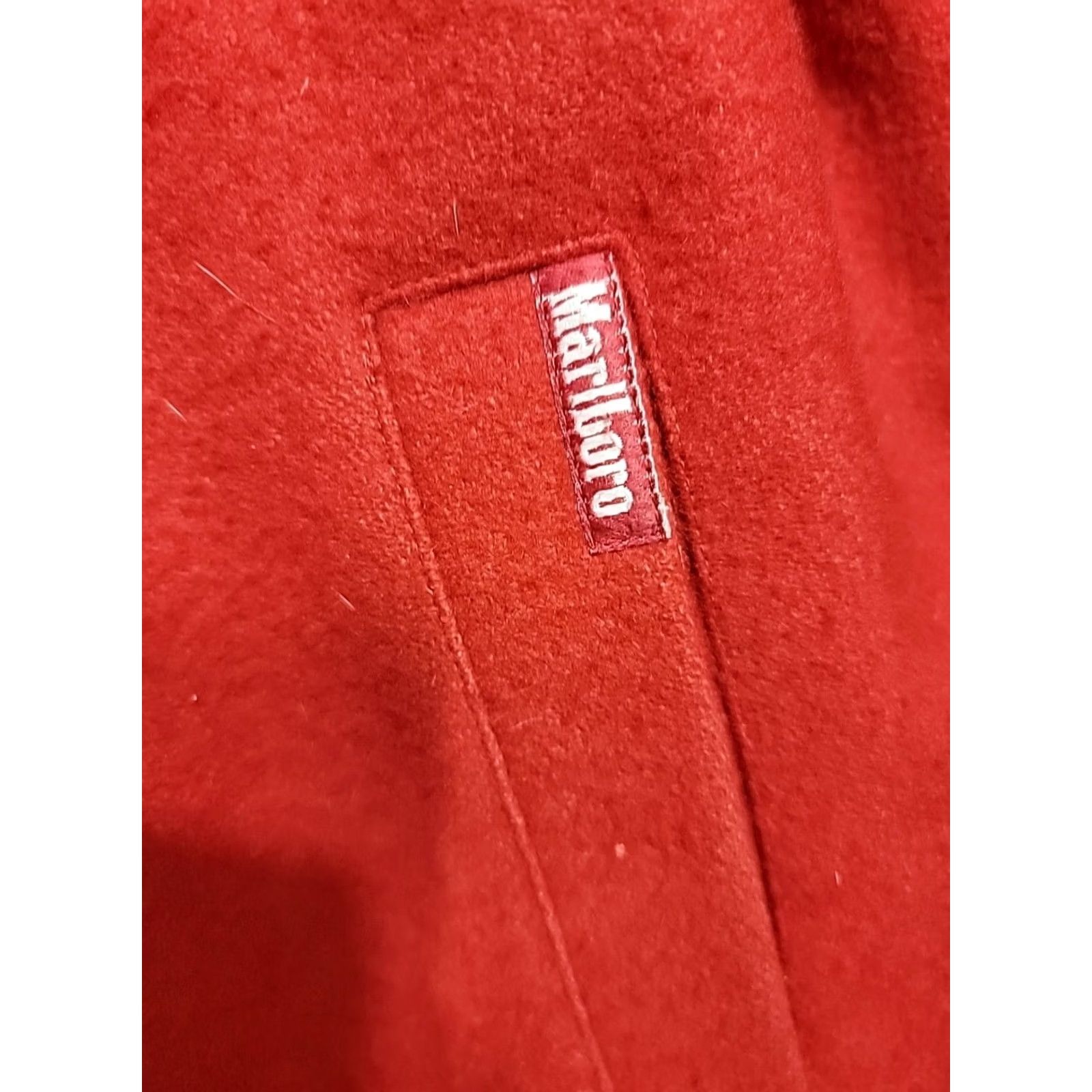 Marlboro VINTAGE Marlboro Jacket Men L Red/Black Reversible Wool Full Zip Collared Pocketed 90s USA Men's L Size US L / EU 52-54 / 3 - 3 Thumbnail