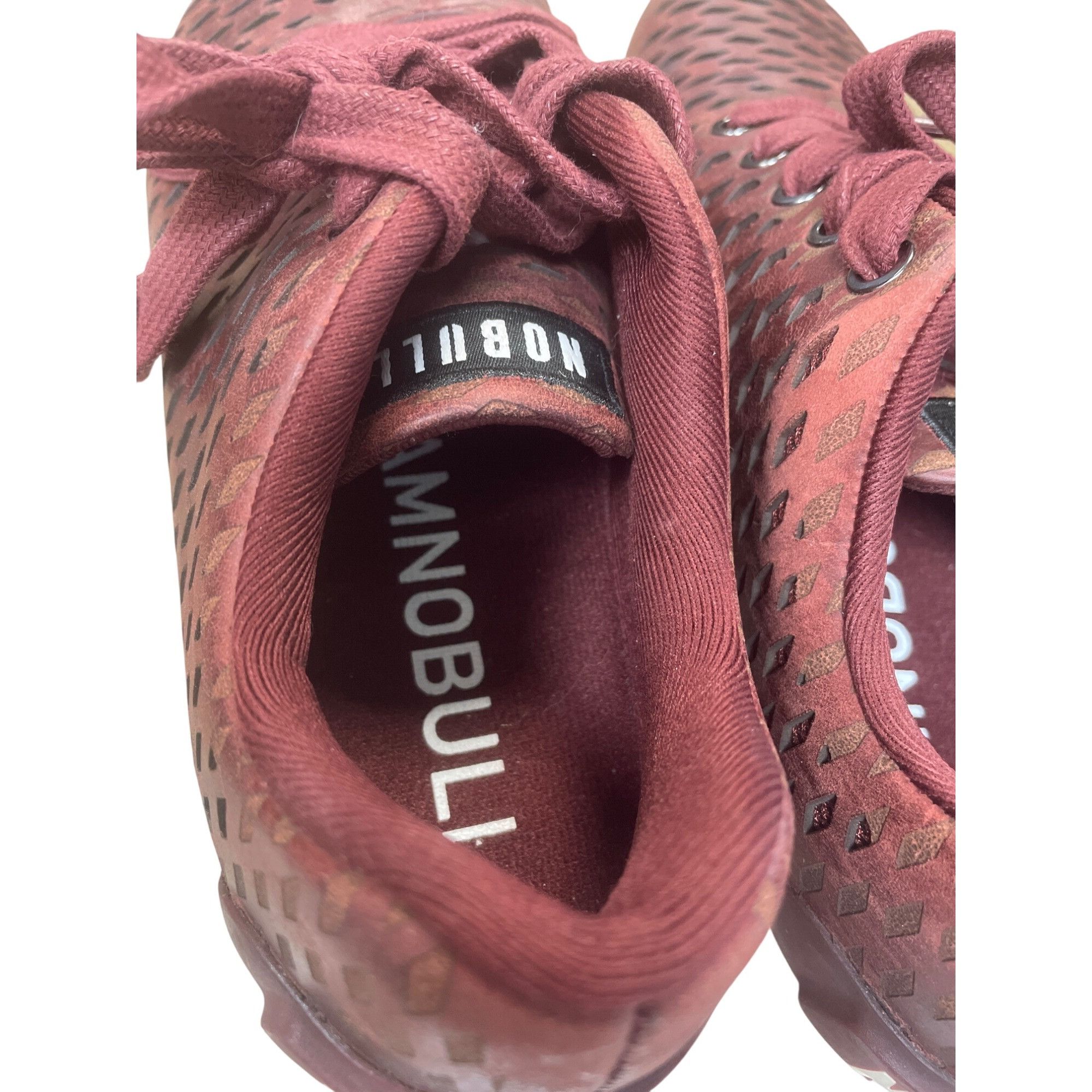 Other Nobull Mens Burgundy Knit perforated crossfit sneakers SZ 6 Size US 6.5 / EU 39-40 - 7 Thumbnail